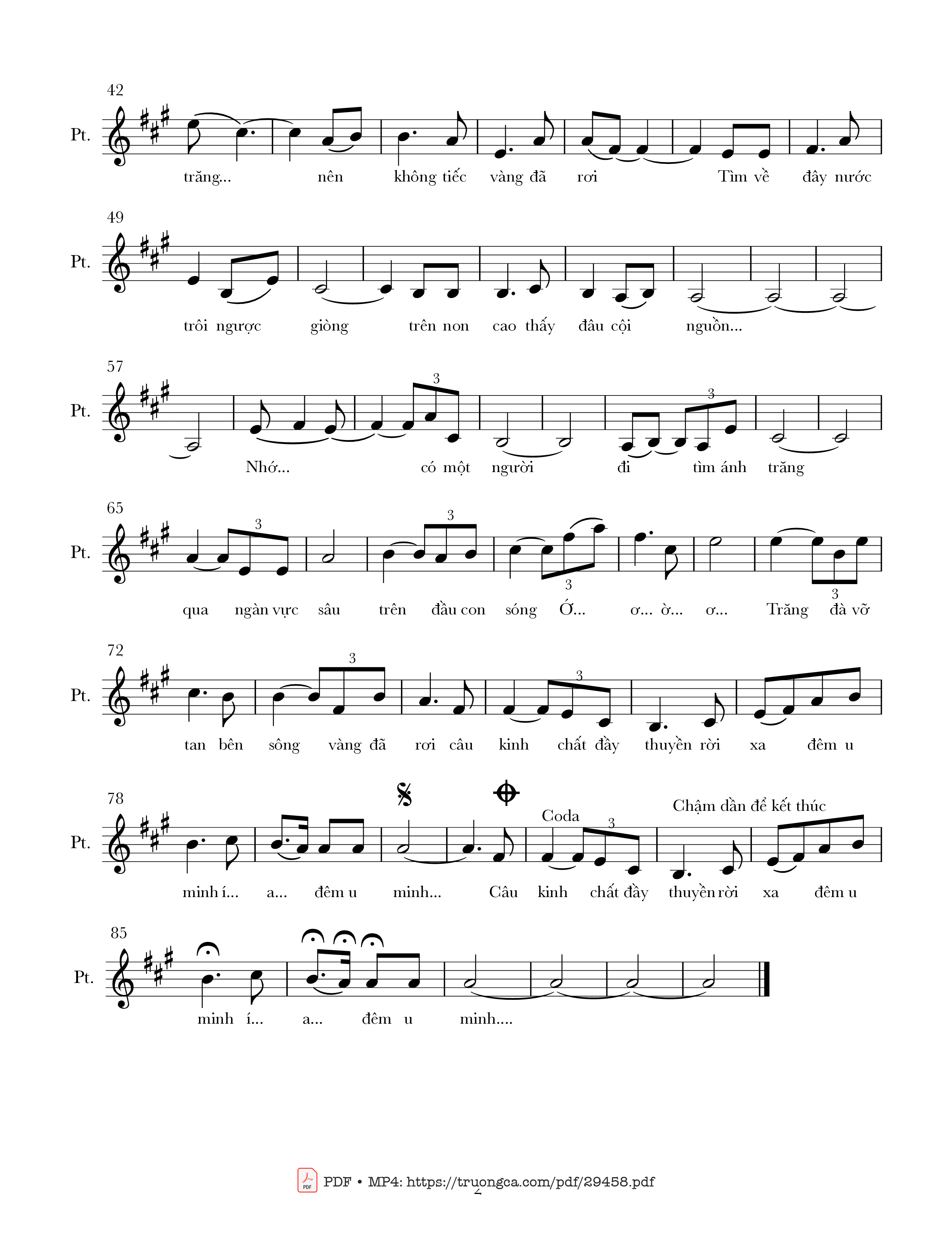 Page 2 of Sheet music PDF Nhớ thuở cầm vàng (Lời người hành giả) - Nguyễn Hoàng Đô