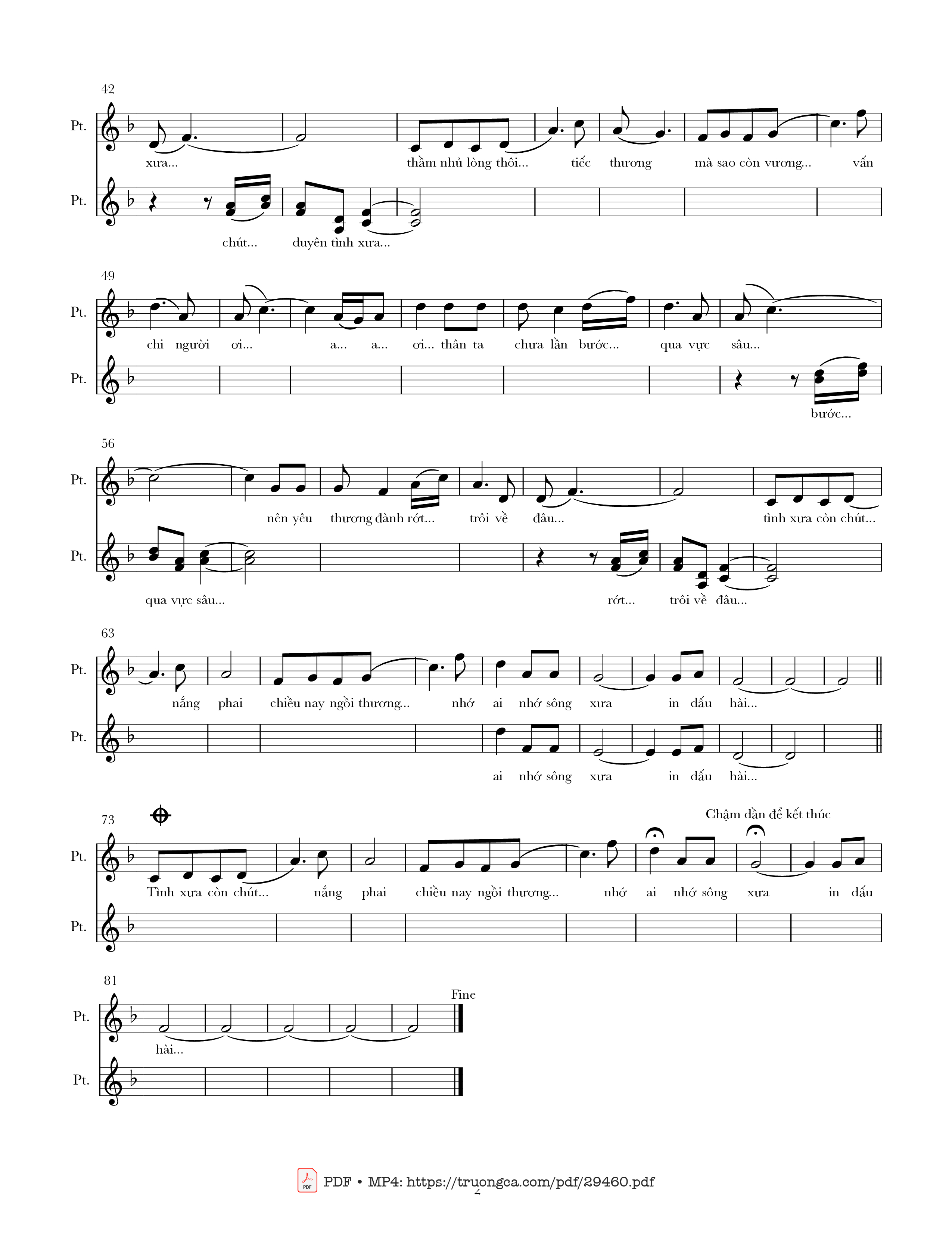 Page 2 of Sheet music PDF Cầm vàng mà để vàng rơi (Gót hài trên bến) - Nguyễn Hoàng Đô