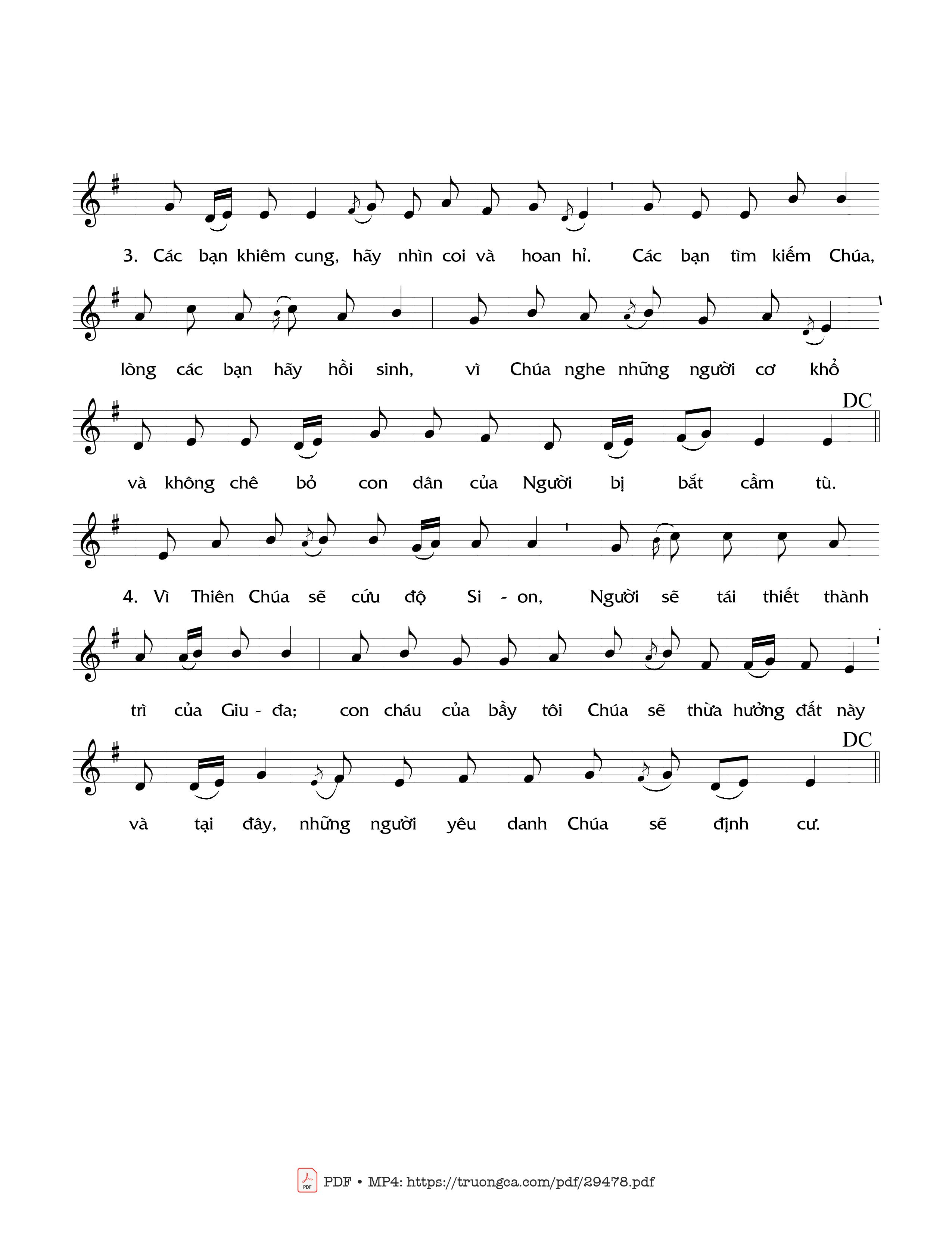 Page 2 of Sheet music PDF Thánh Vịnh 68, Chúa Nhật 15C Thường Niên - Đỗ Vy Hạ
