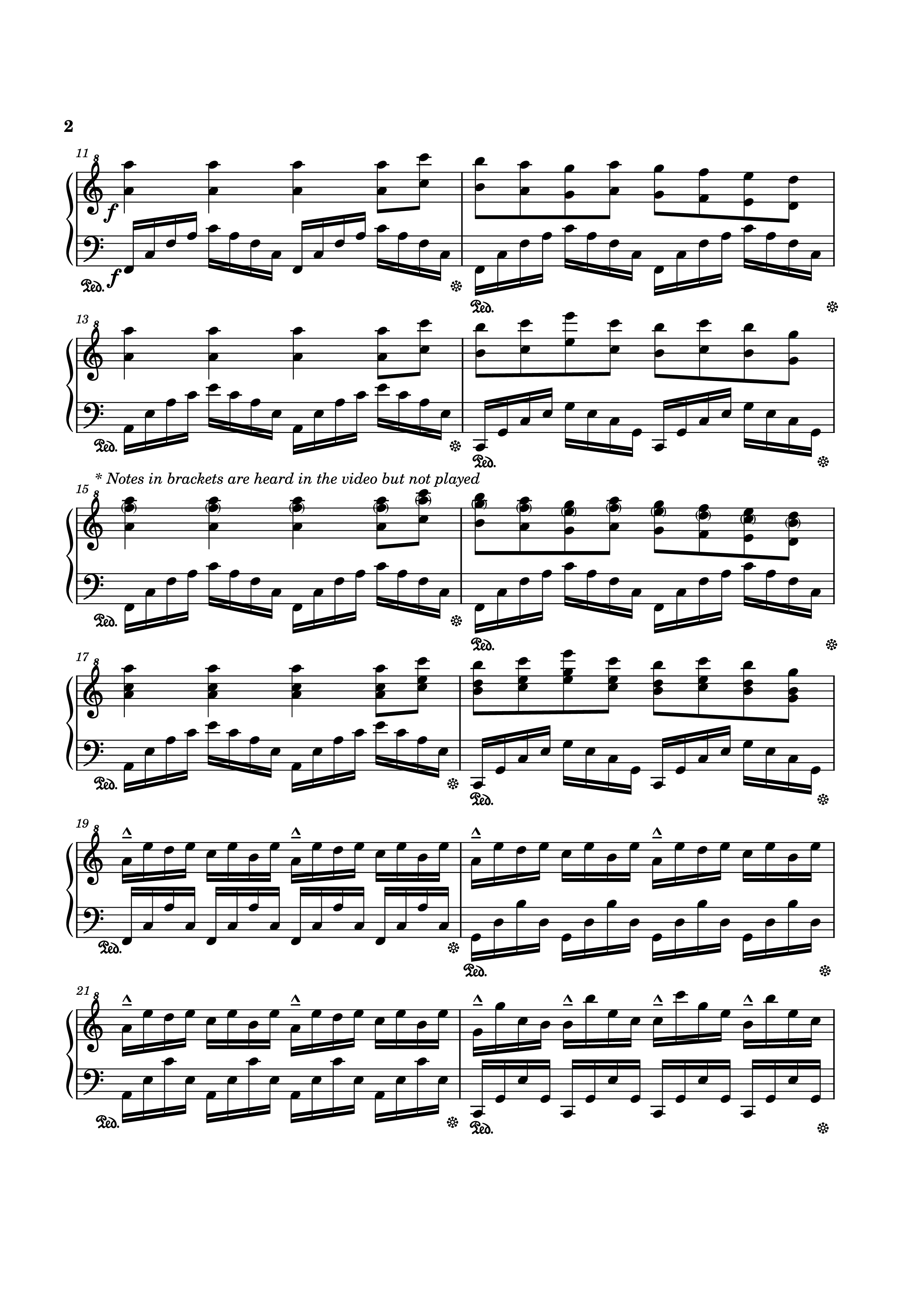 Page 2 of Sheet music PDF Piano Rush Of Life Piano - Composed by Tony Ann