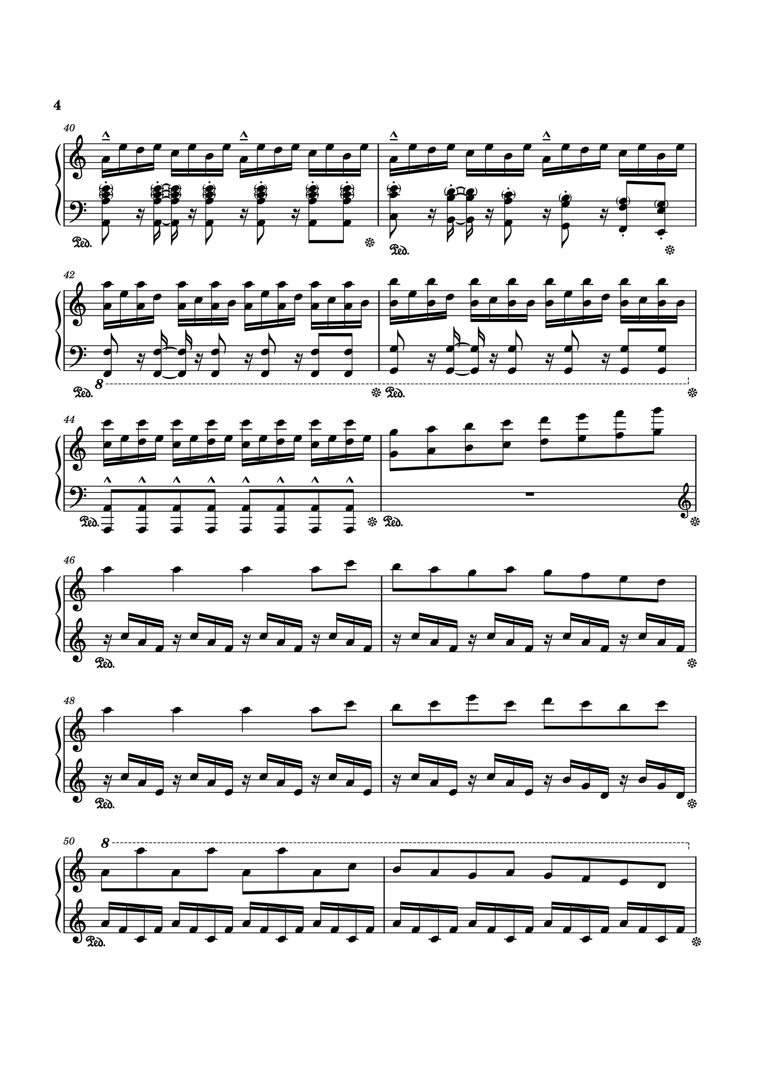 Page 4 of Sheet music PDF Piano Rush Of Life Piano - Composed by Tony Ann