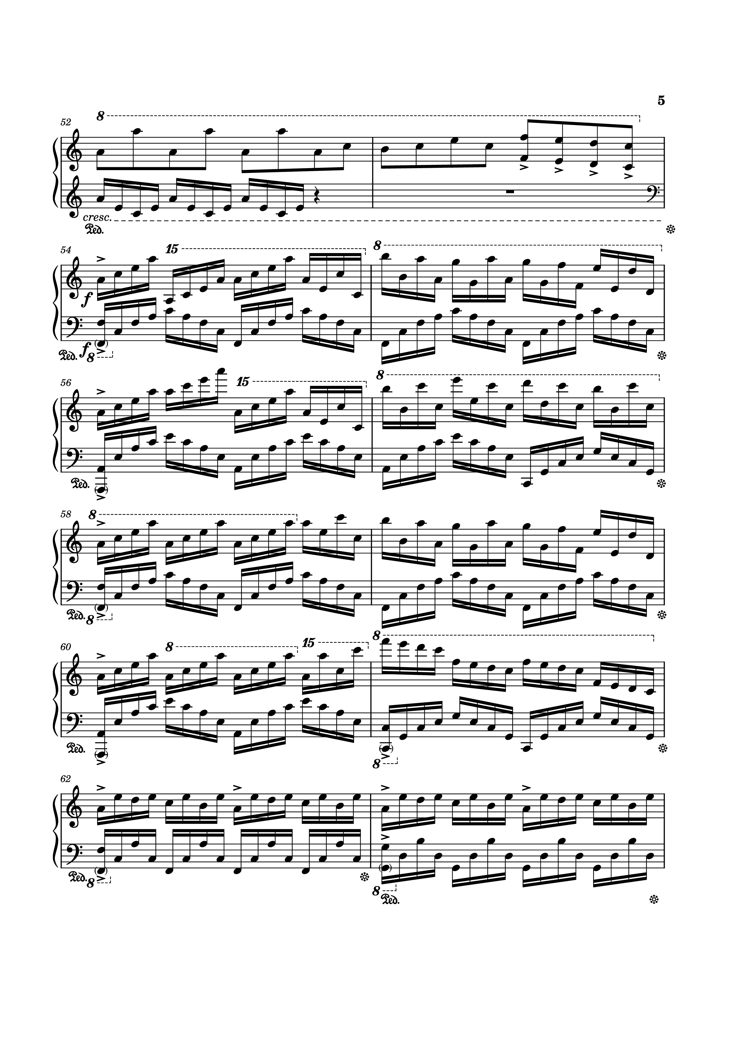 Page 5 of Sheet music PDF Piano Rush Of Life Piano - Composed by Tony Ann