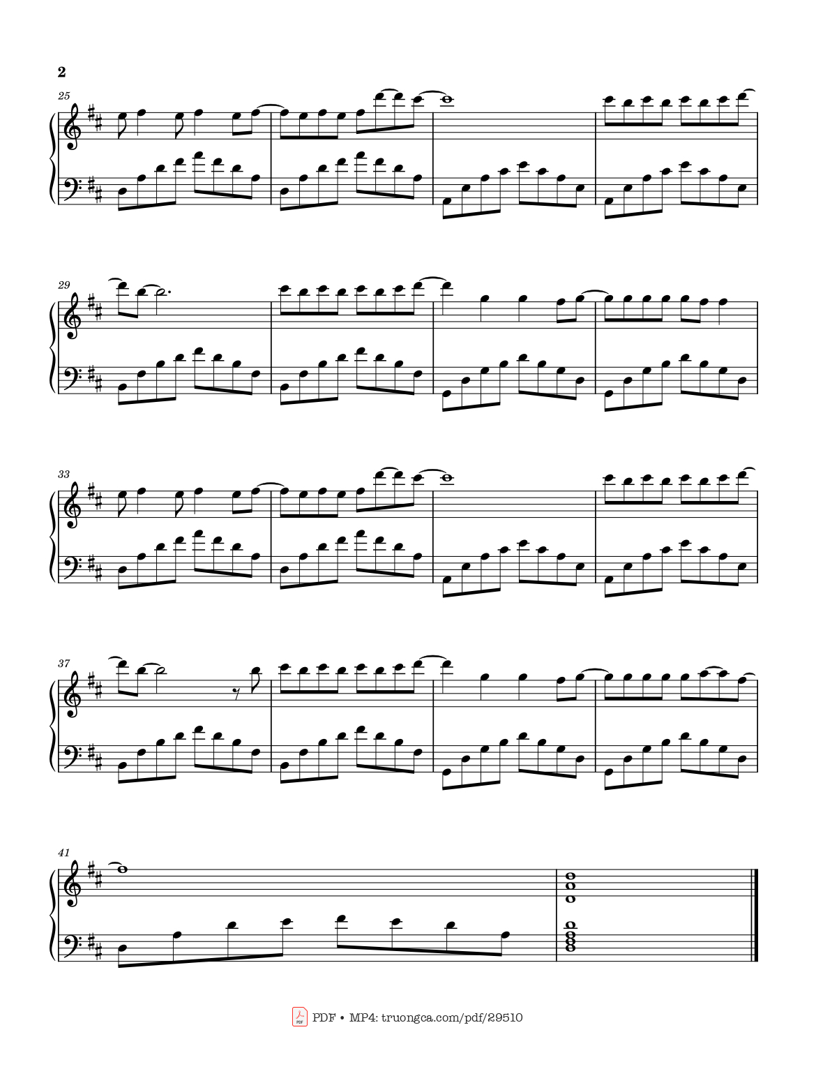 Page 2 of Sheet music PDF Là Anh Piano - Mộng Nhiên
