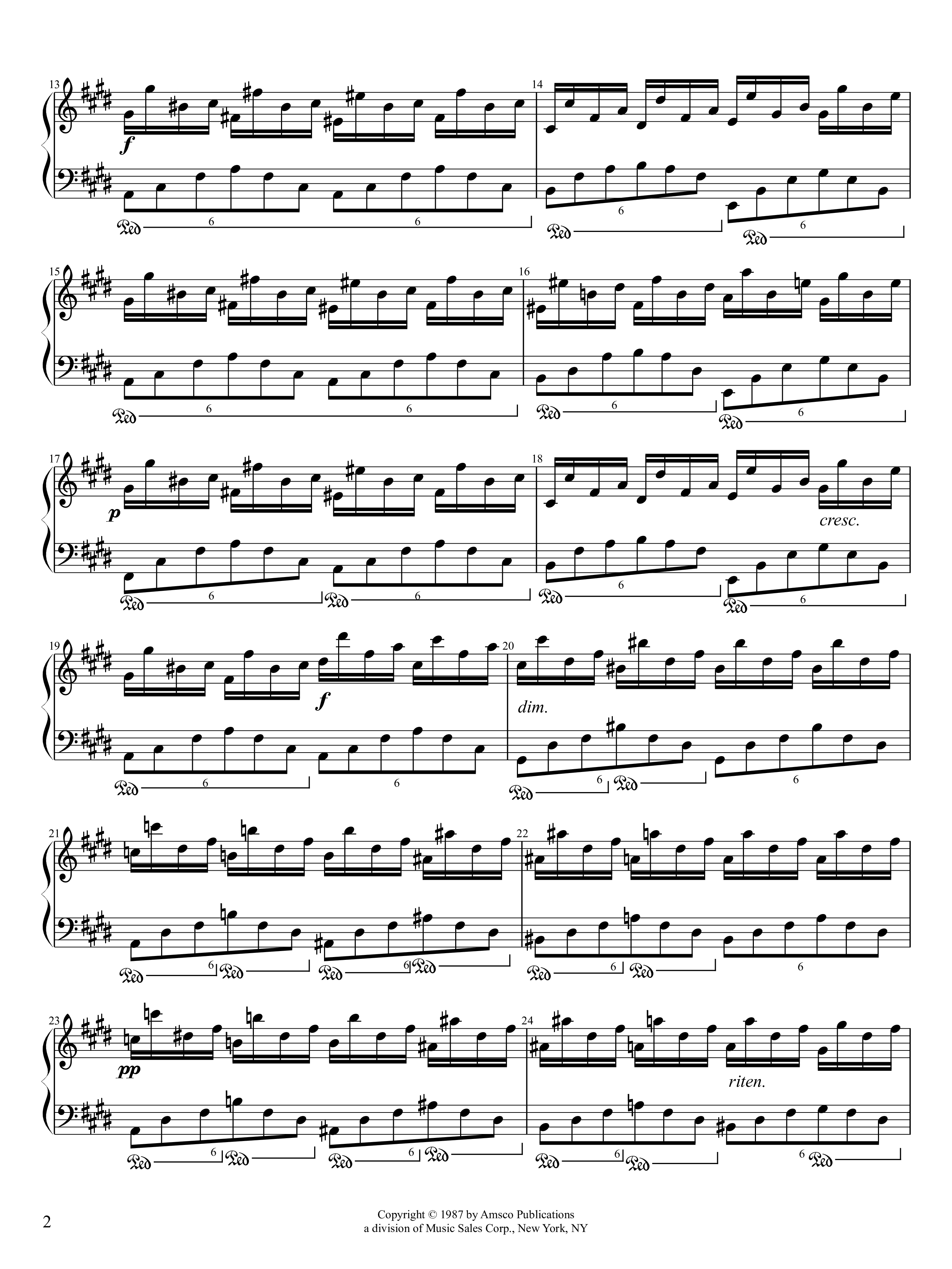 Page 2 of Sheet music PDF Piano Fantaisie-Impromptu Piano - Frédéric Chopin