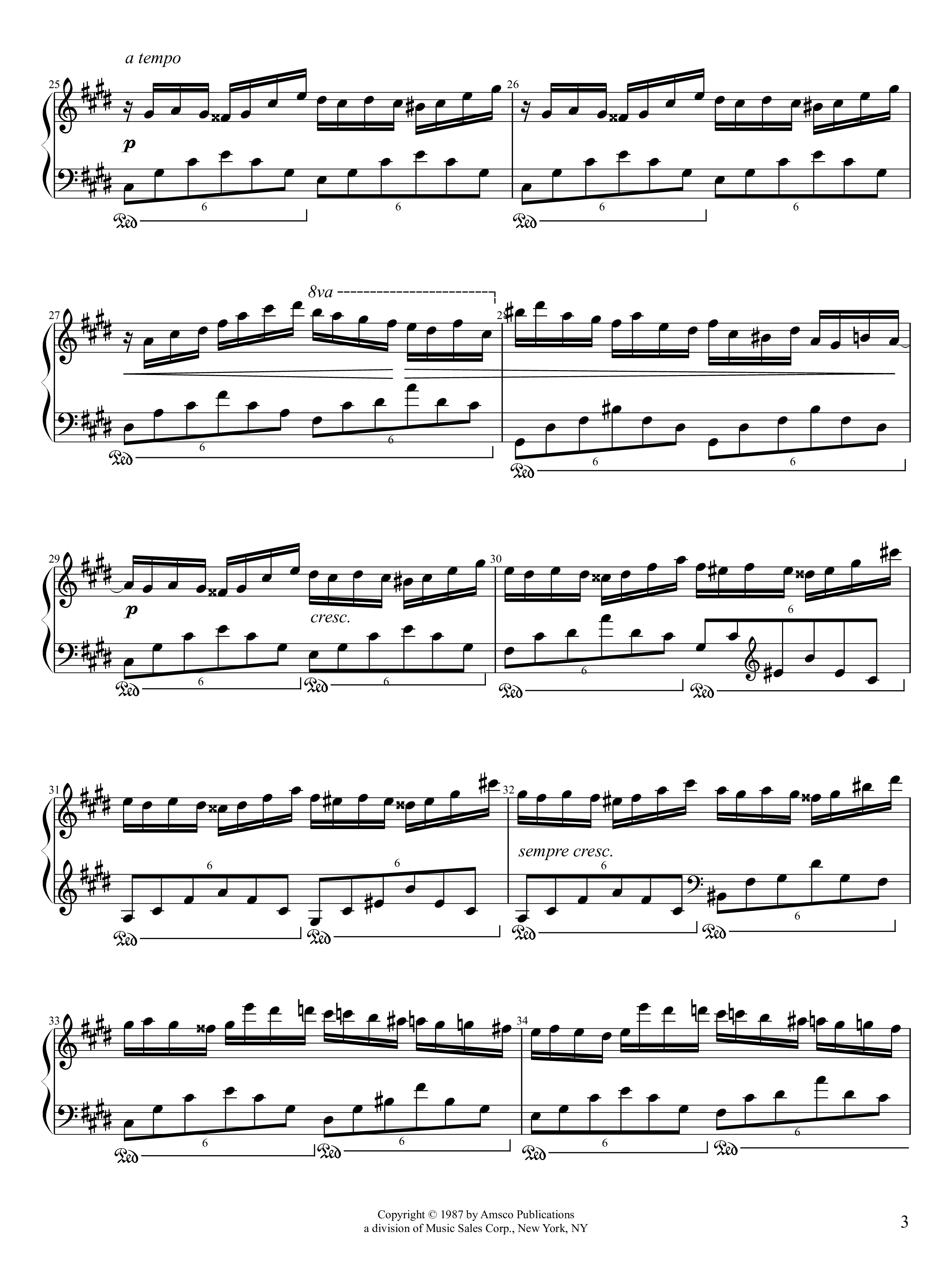 Page 3 of Sheet music PDF Piano Fantaisie-Impromptu Piano - Frédéric Chopin