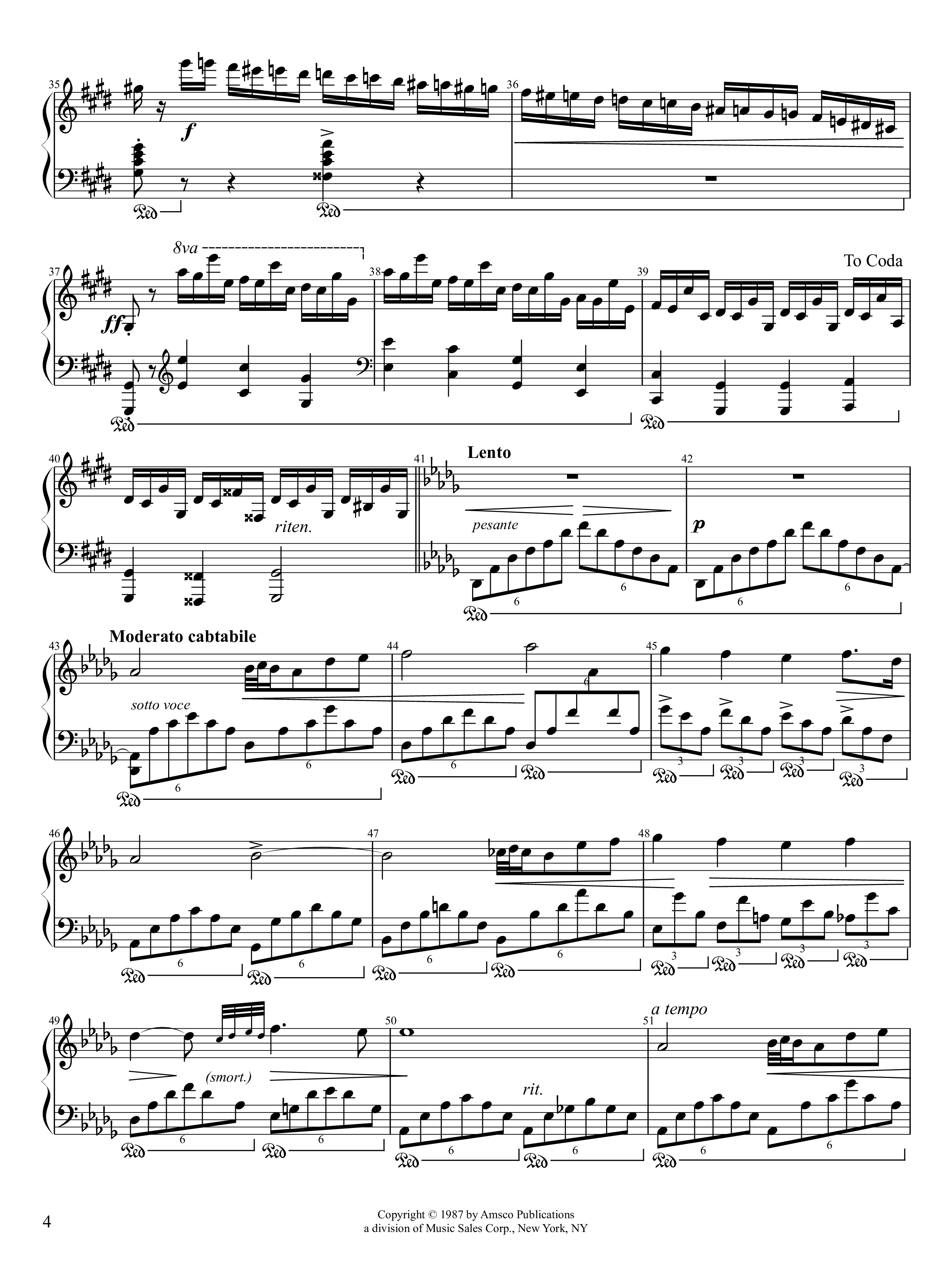 Page 4 of Sheet music PDF Piano Fantaisie-Impromptu Piano - Frédéric Chopin