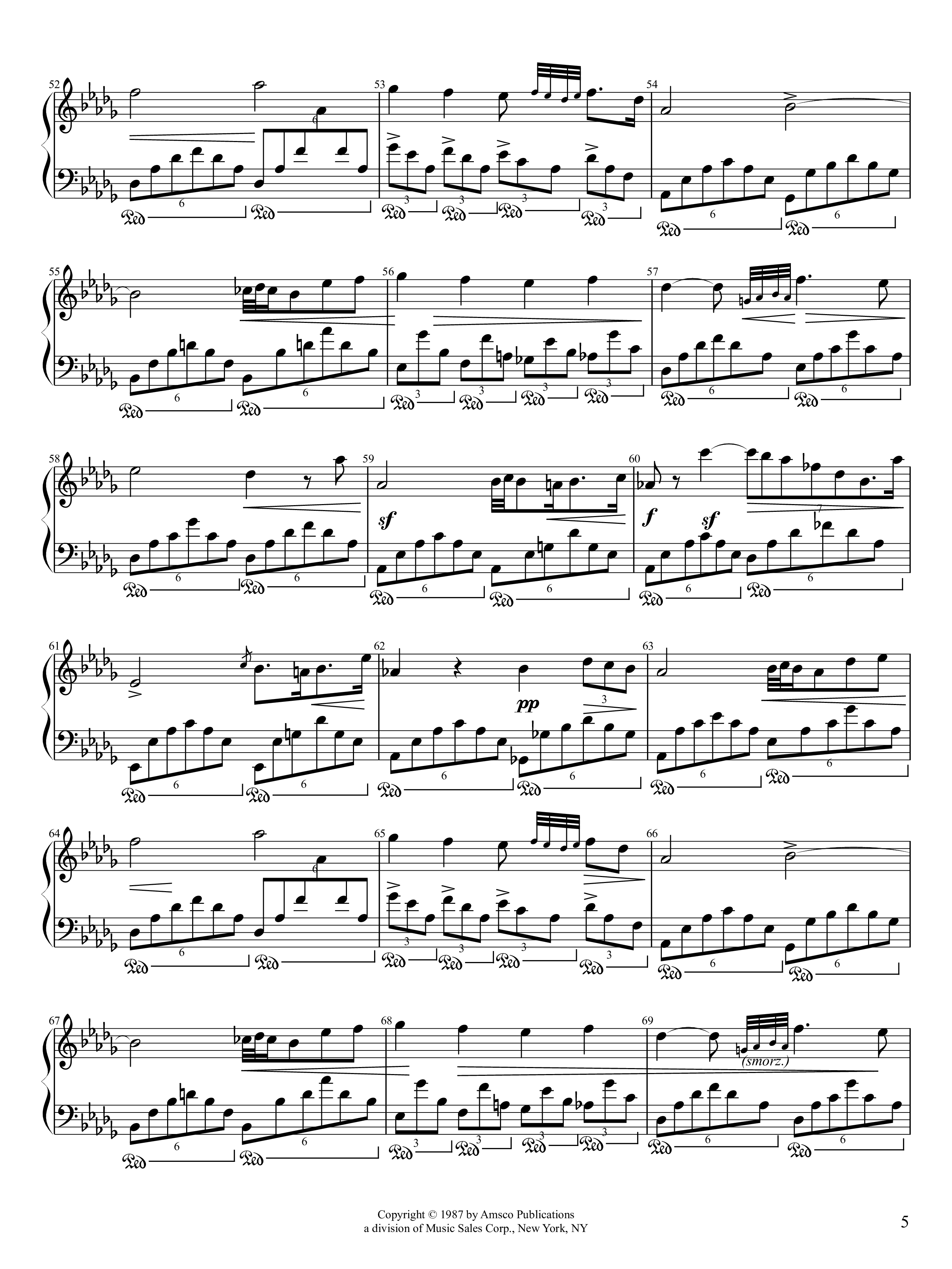 Page 5 of Sheet music PDF Piano Fantaisie-Impromptu Piano - Frédéric Chopin