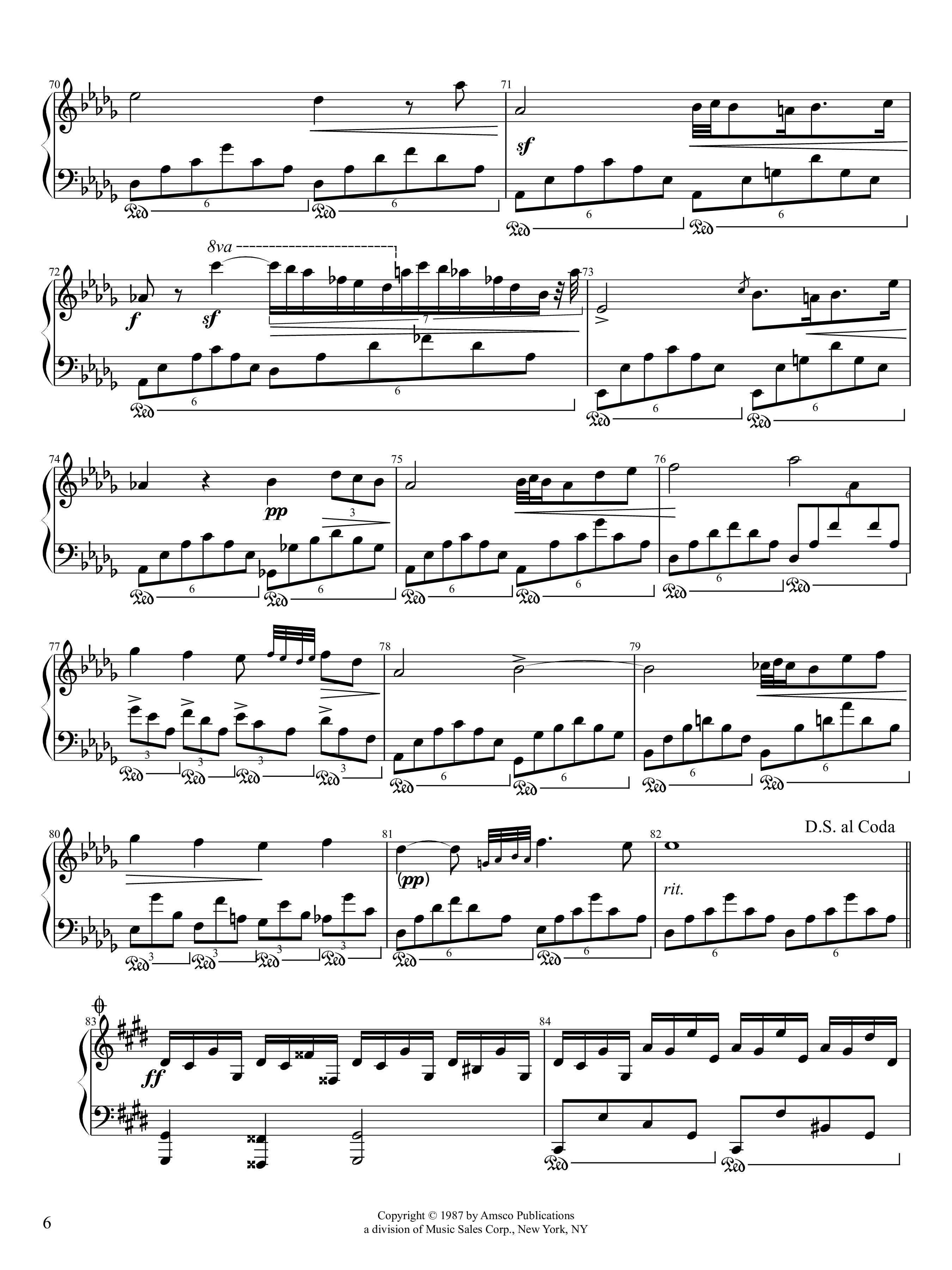 Page 6 of Sheet music PDF Piano Fantaisie-Impromptu Piano - Frédéric Chopin