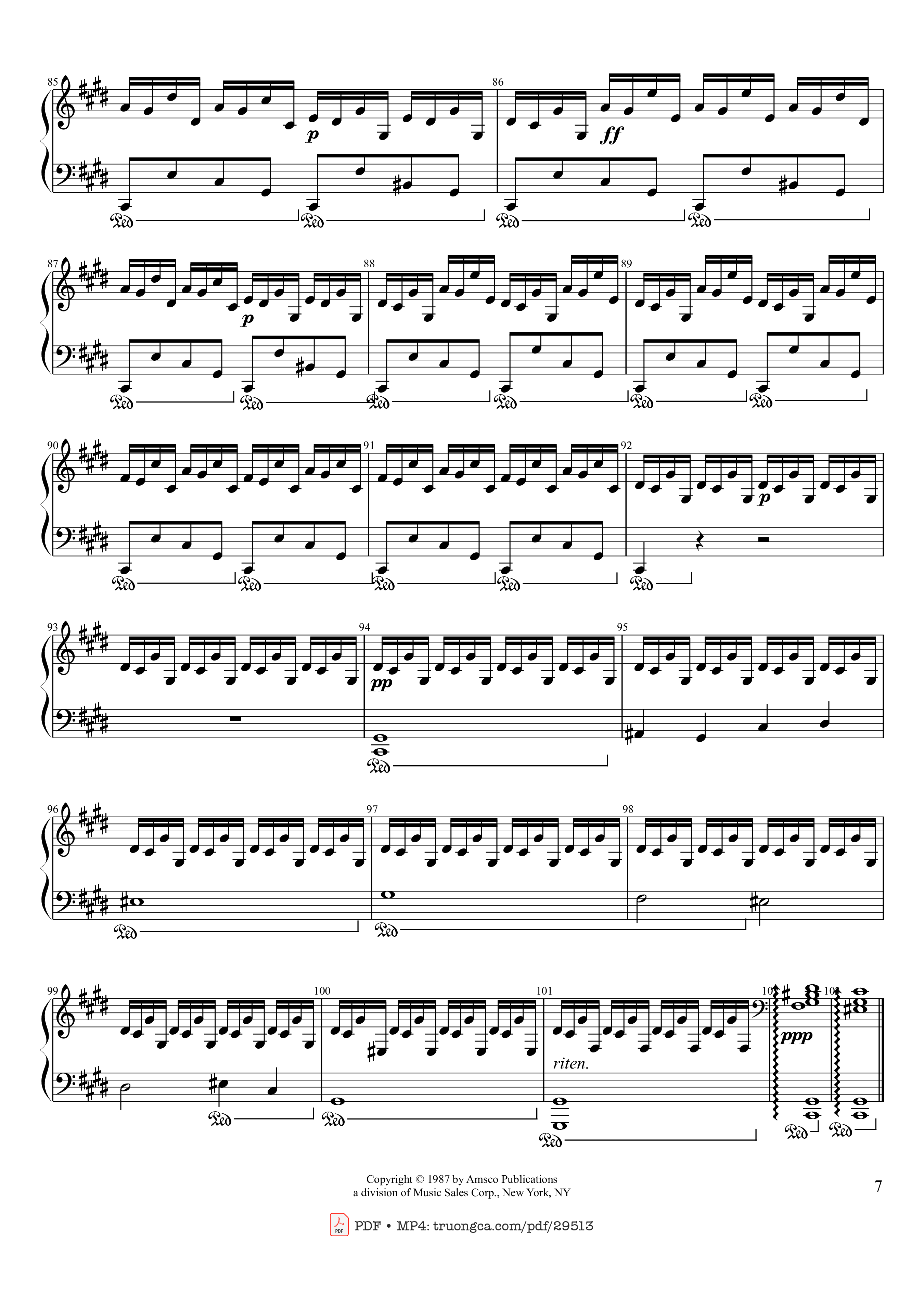 Page 7 of Sheet music PDF Piano Fantaisie-Impromptu Piano - Frédéric Chopin