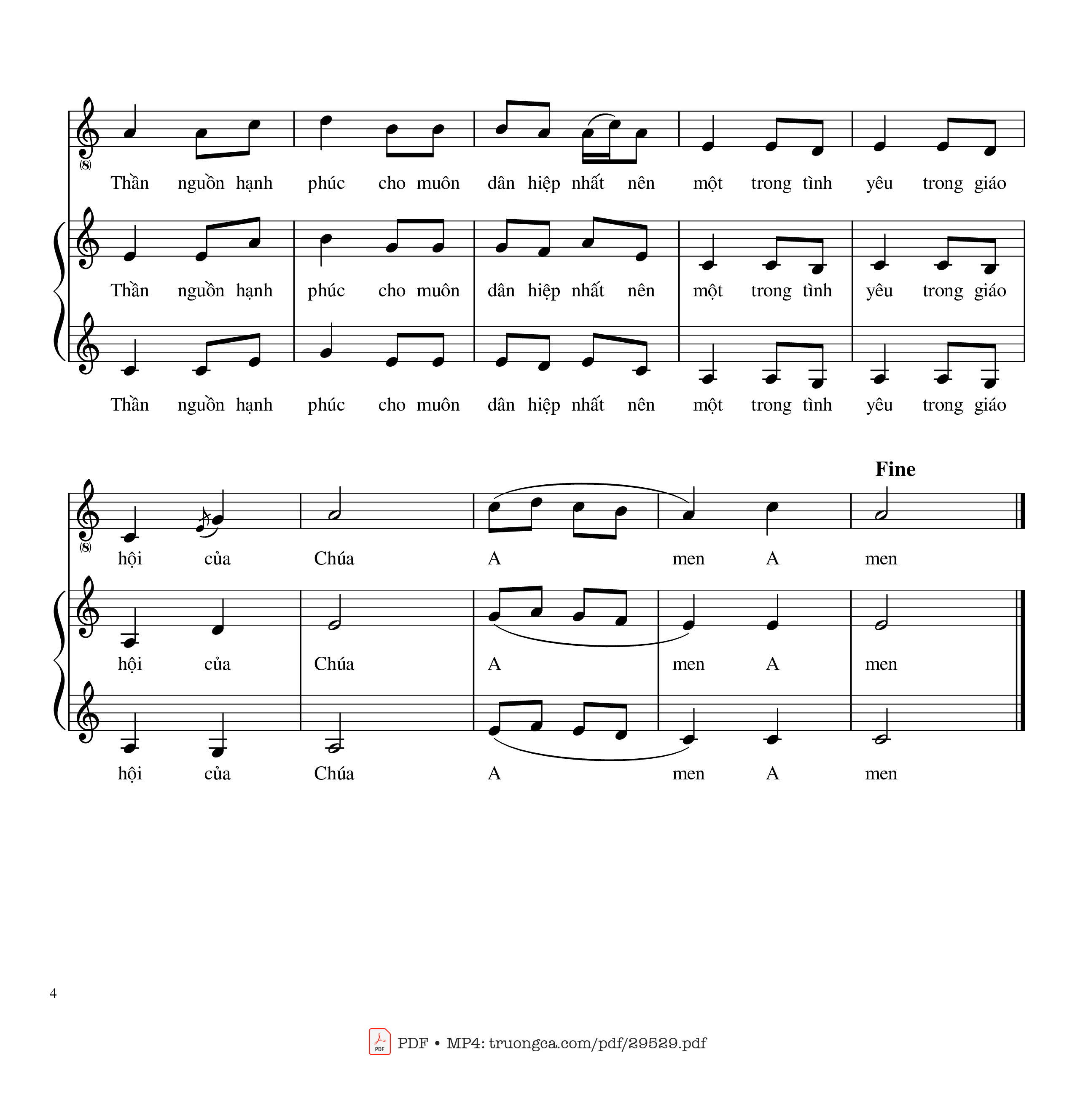 Page 4 of Sheet music PDF Thánh Linh nồng ấm - Agustino Trí Dũng