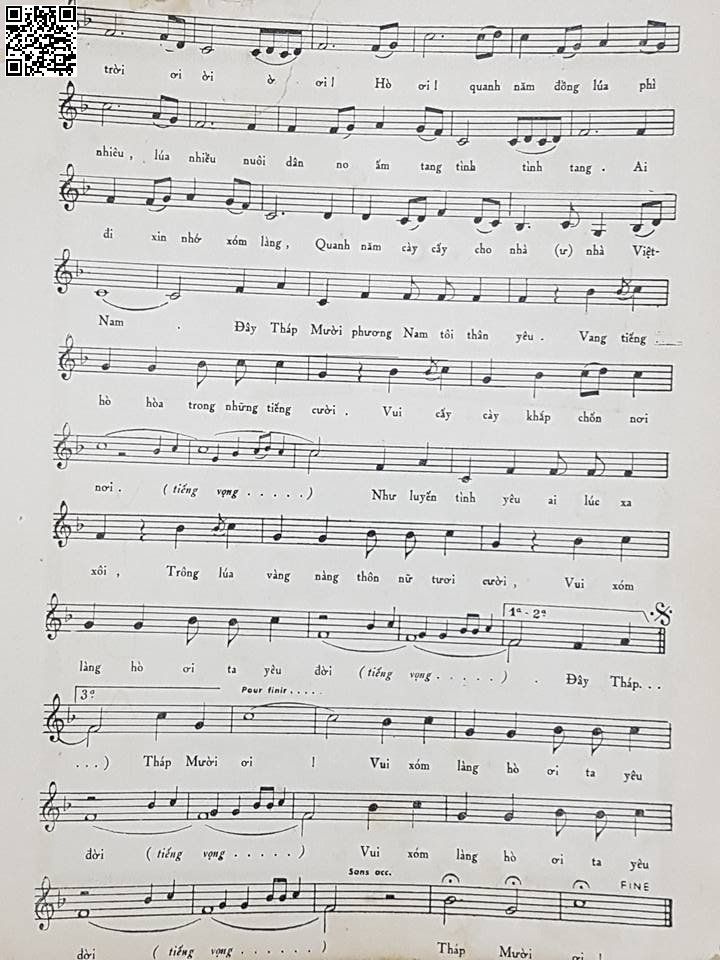 Page 3 of Sheet music PDF Khúc ca Đồng Tháp - Thu Hồ