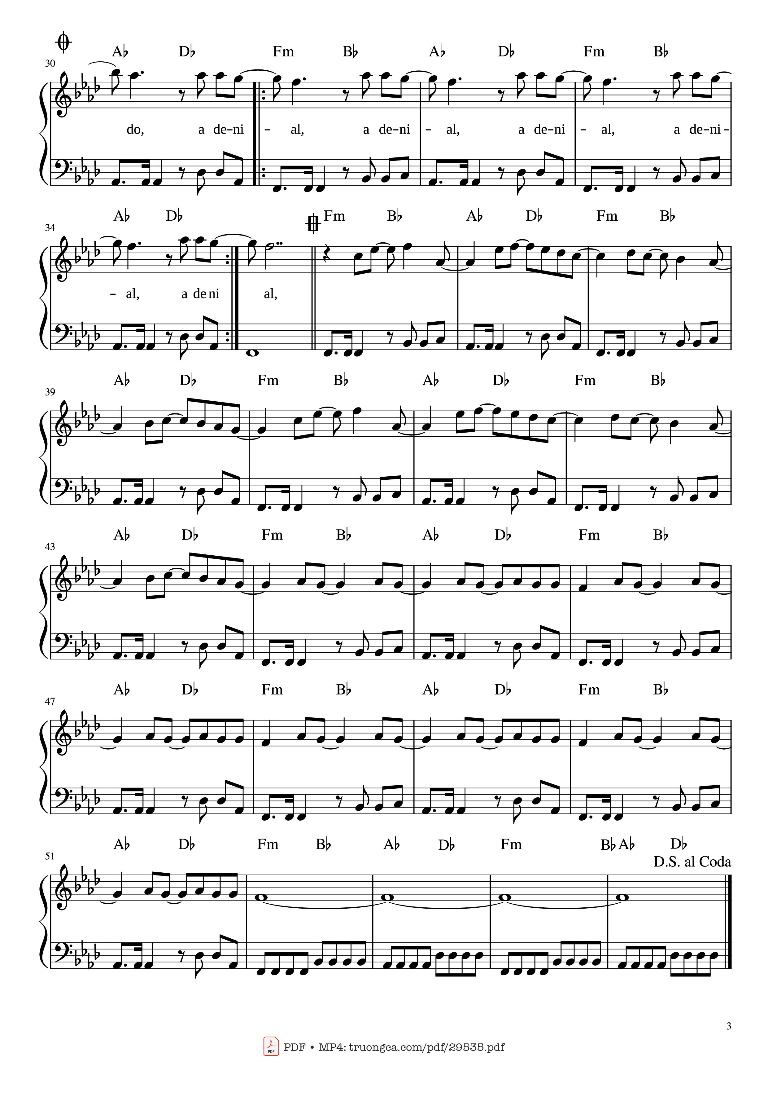 Page 3 of Sheet music PDF Piano Smells Like Teen Spirit Piano - Nirvana