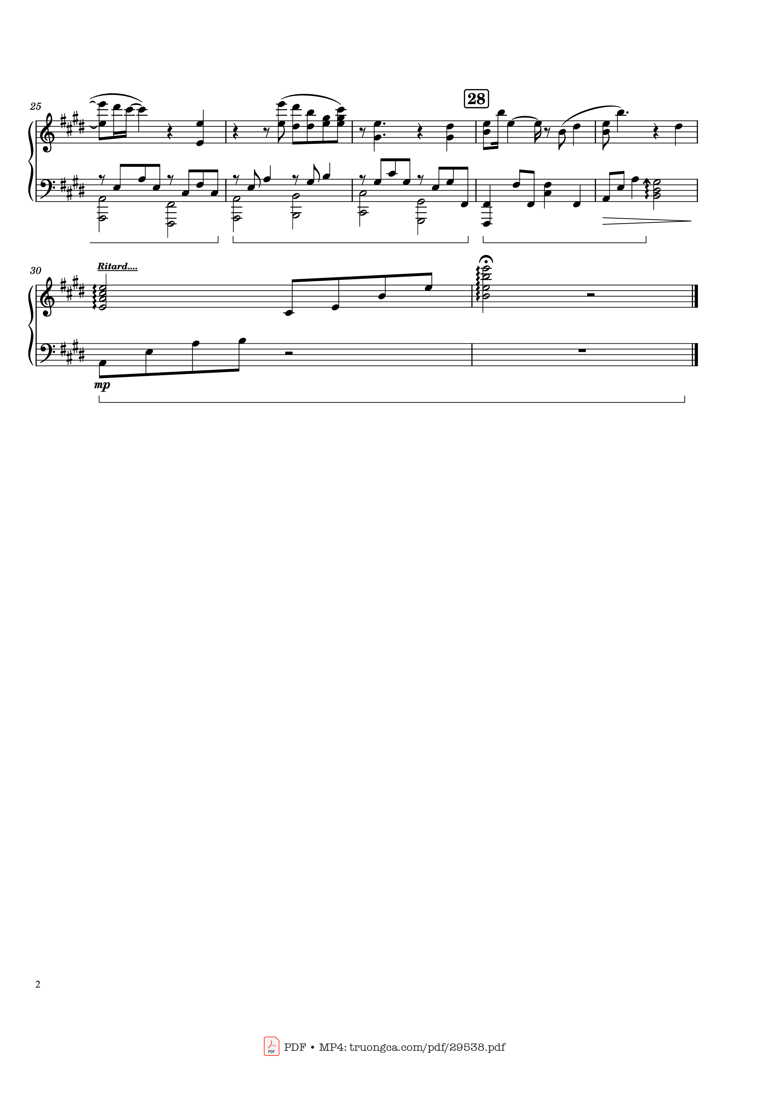 Page 2 of Sheet music PDF One Love Piano - Composed by: Hiroyuki Sawano & Kohta Yamamoto