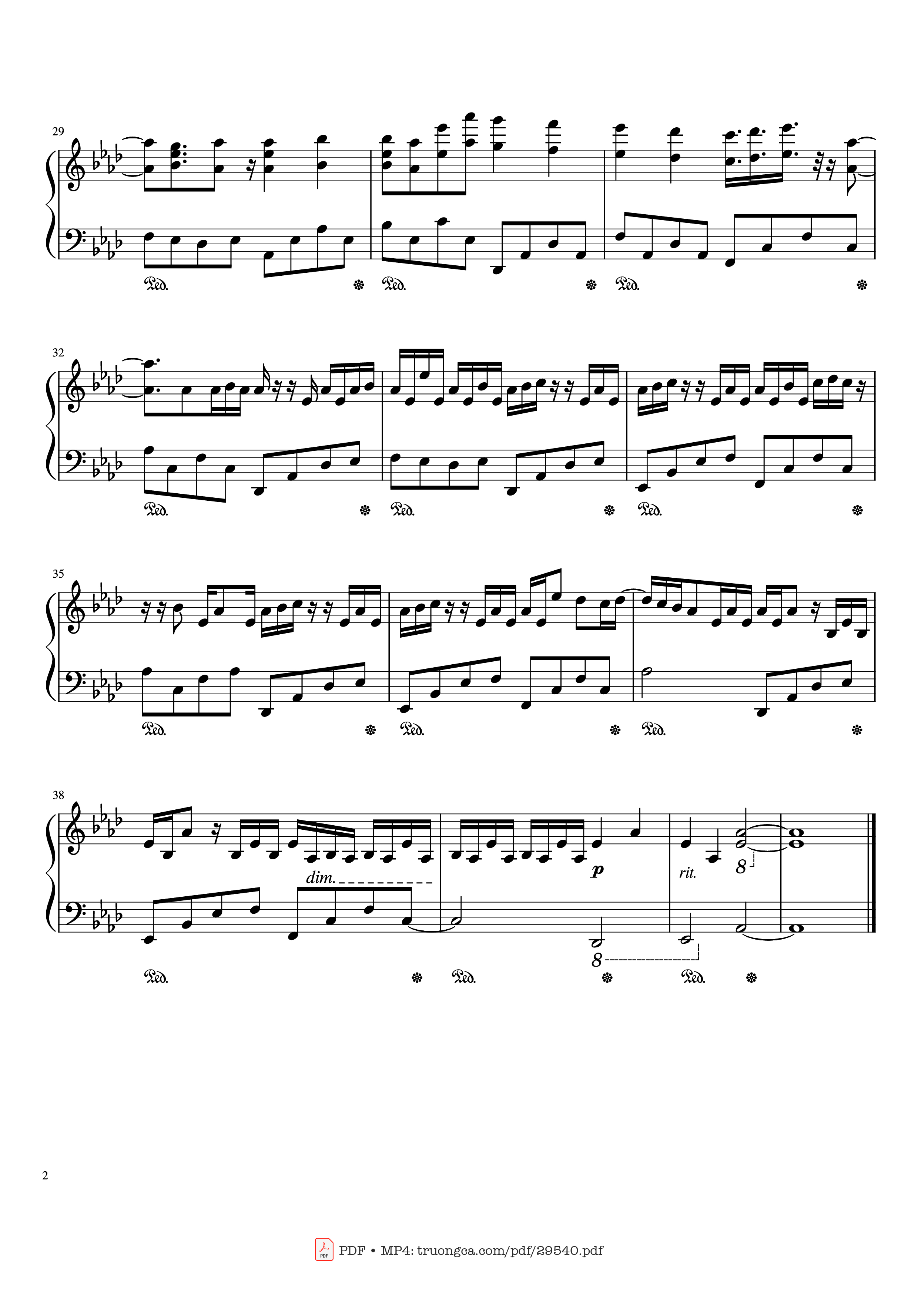 Page 2 of Sheet music PDF Piano Seven Deadly Sins - pf Adlib- 10 Taizai [OST 2] Piano - Hiroyuki Sawano