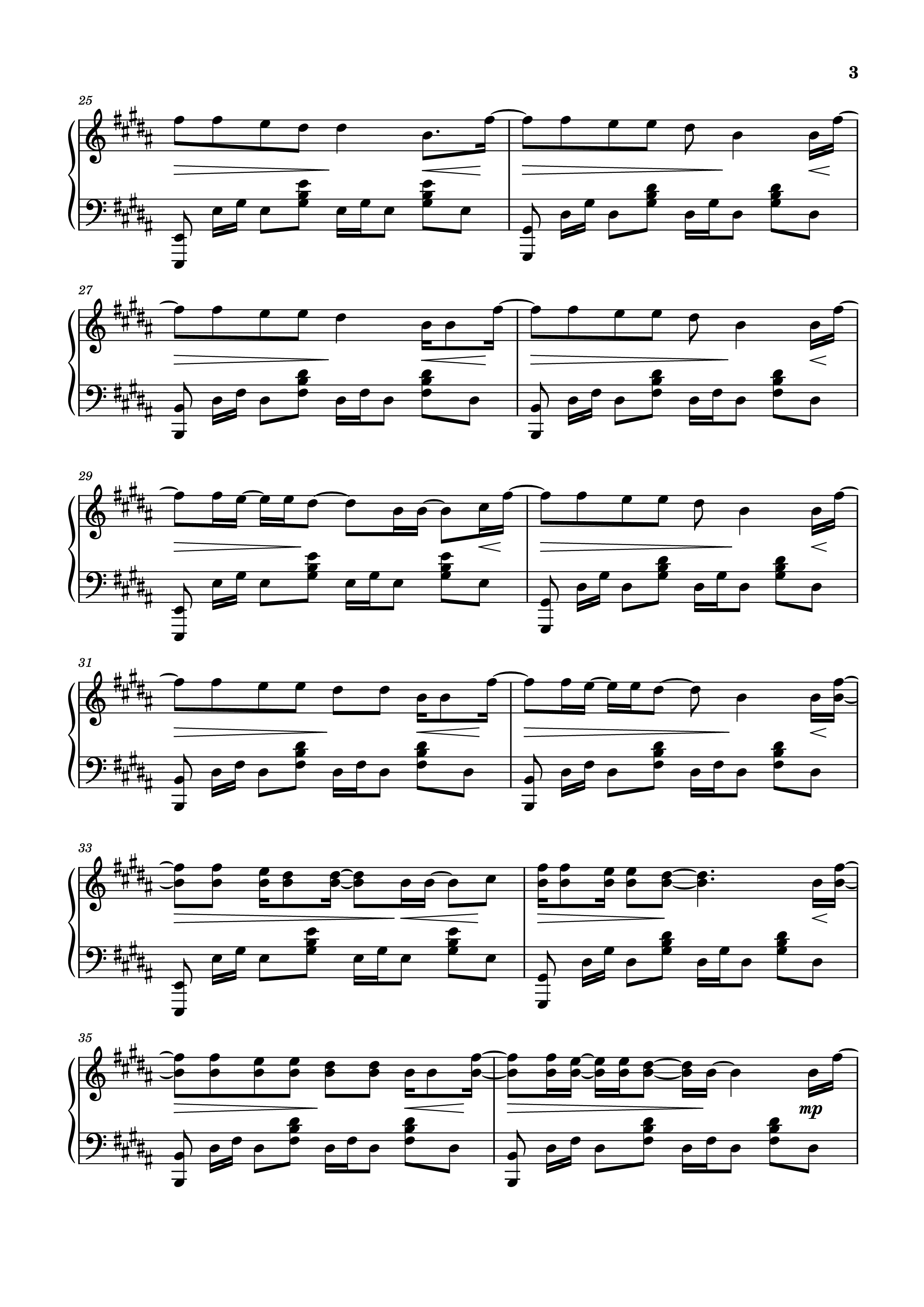 Page 3 of Sheet music PDF Piano Sailor Song Piano - XZeron