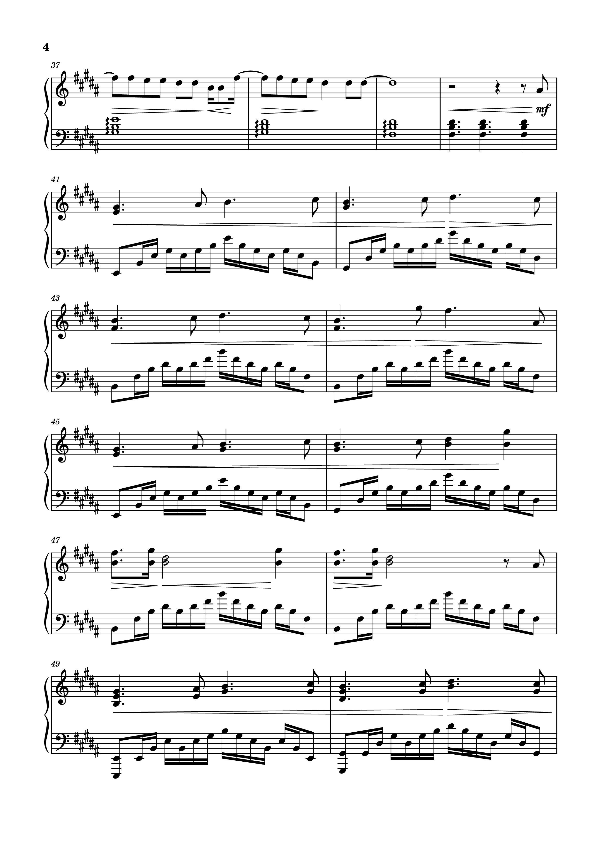Page 4 of Sheet music PDF Piano Sailor Song Piano - XZeron