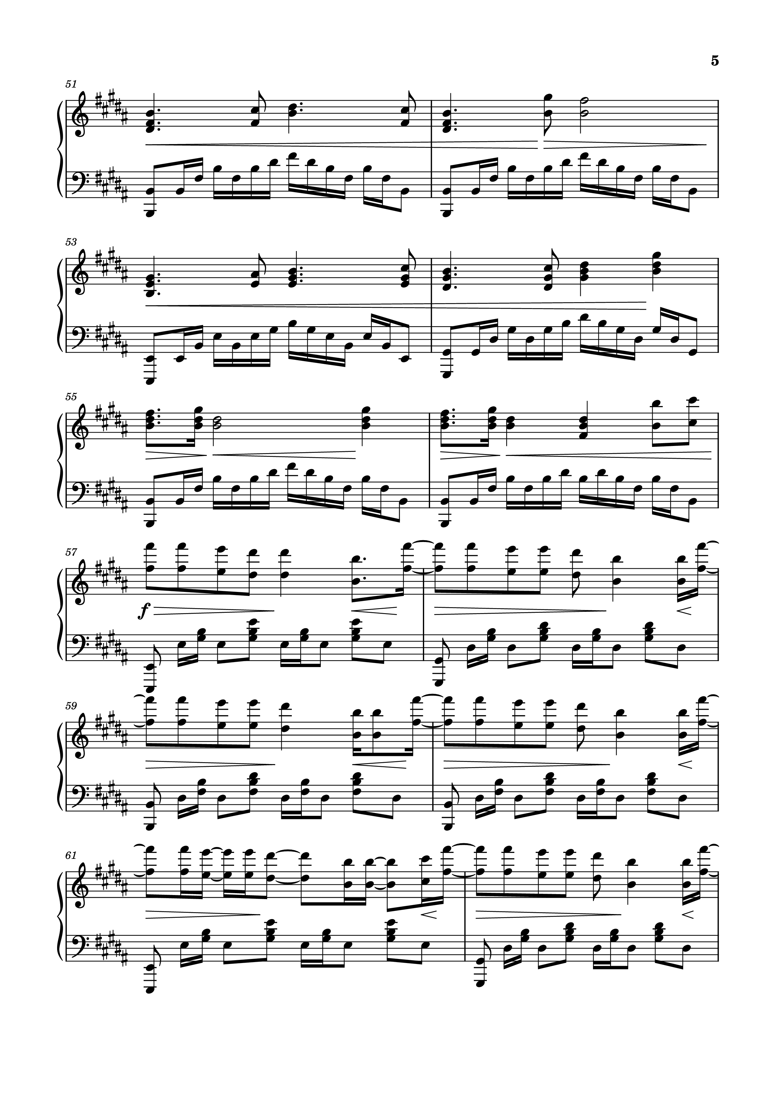 Page 5 of Sheet music PDF Piano Sailor Song Piano - XZeron