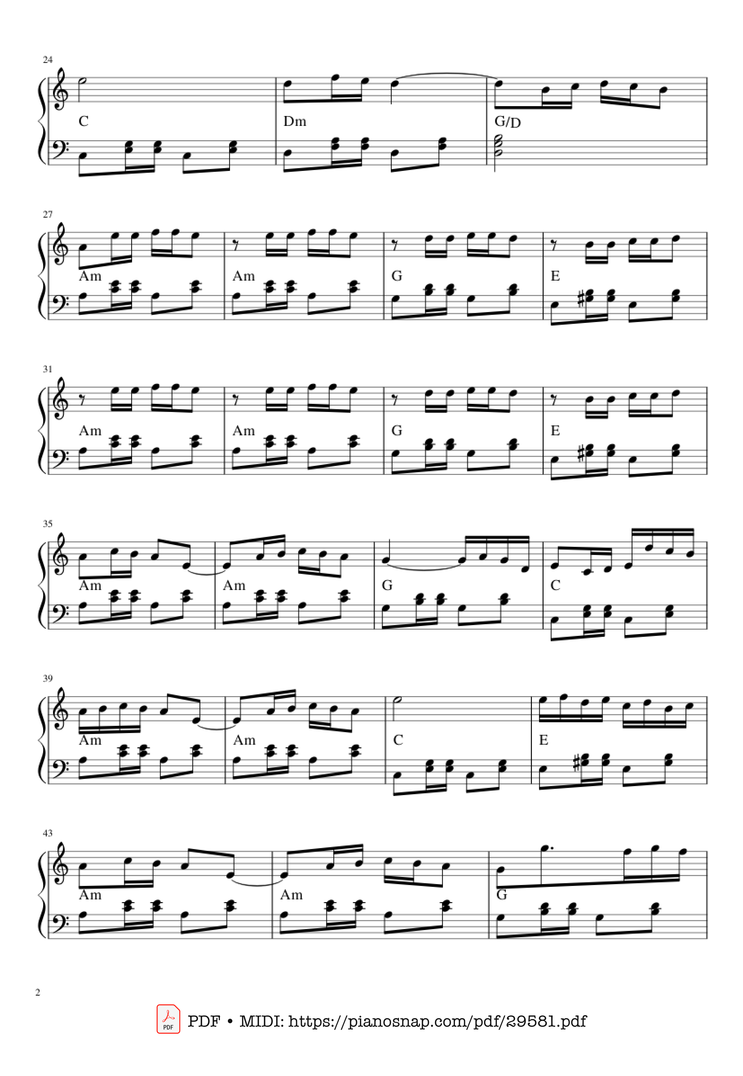 Page 2 of Sheet music PDF Xổ số Thủ Đô Piano - Marek & Wacek