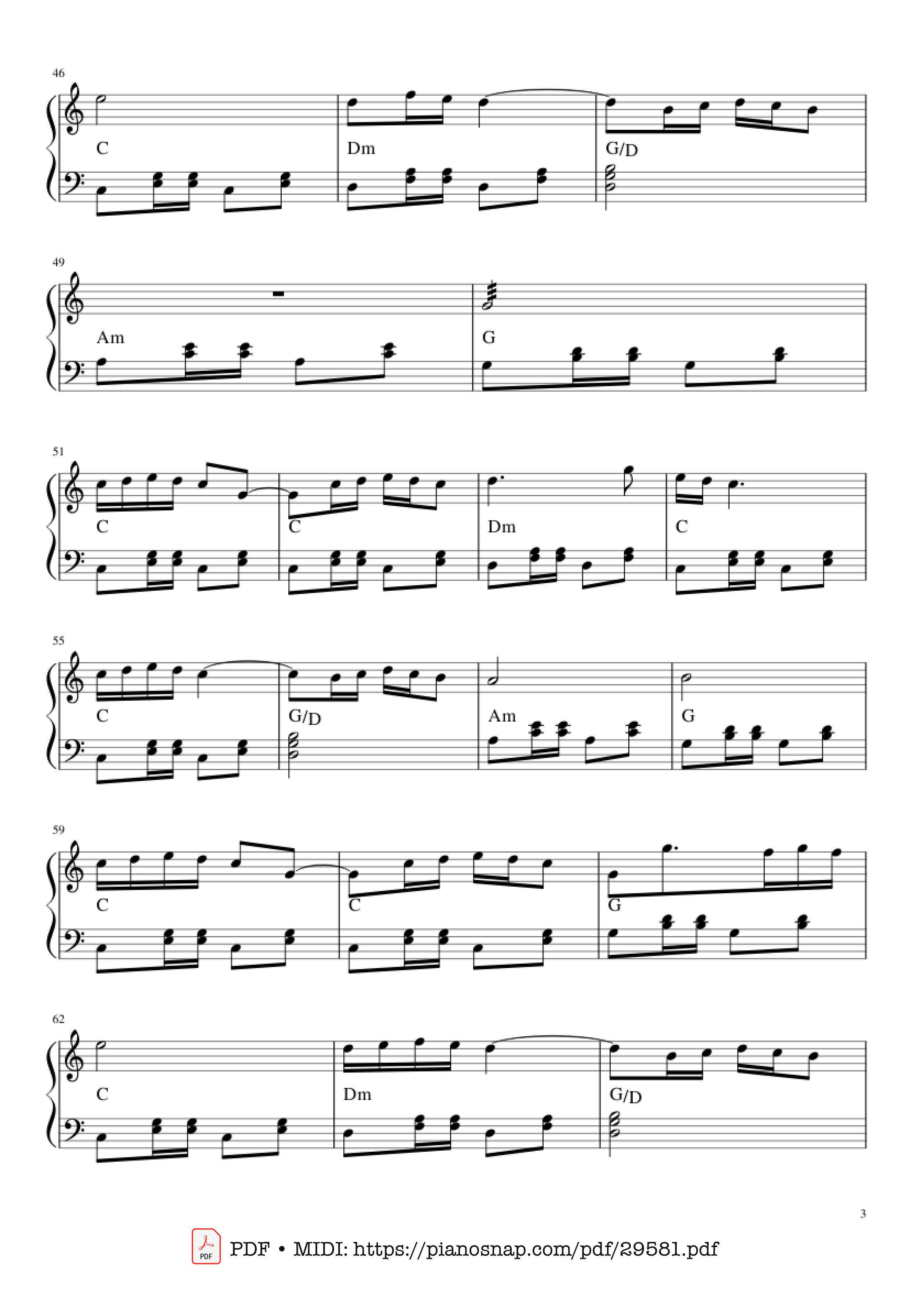 Page 3 of Sheet music PDF Xổ số Thủ Đô Piano - Marek & Wacek