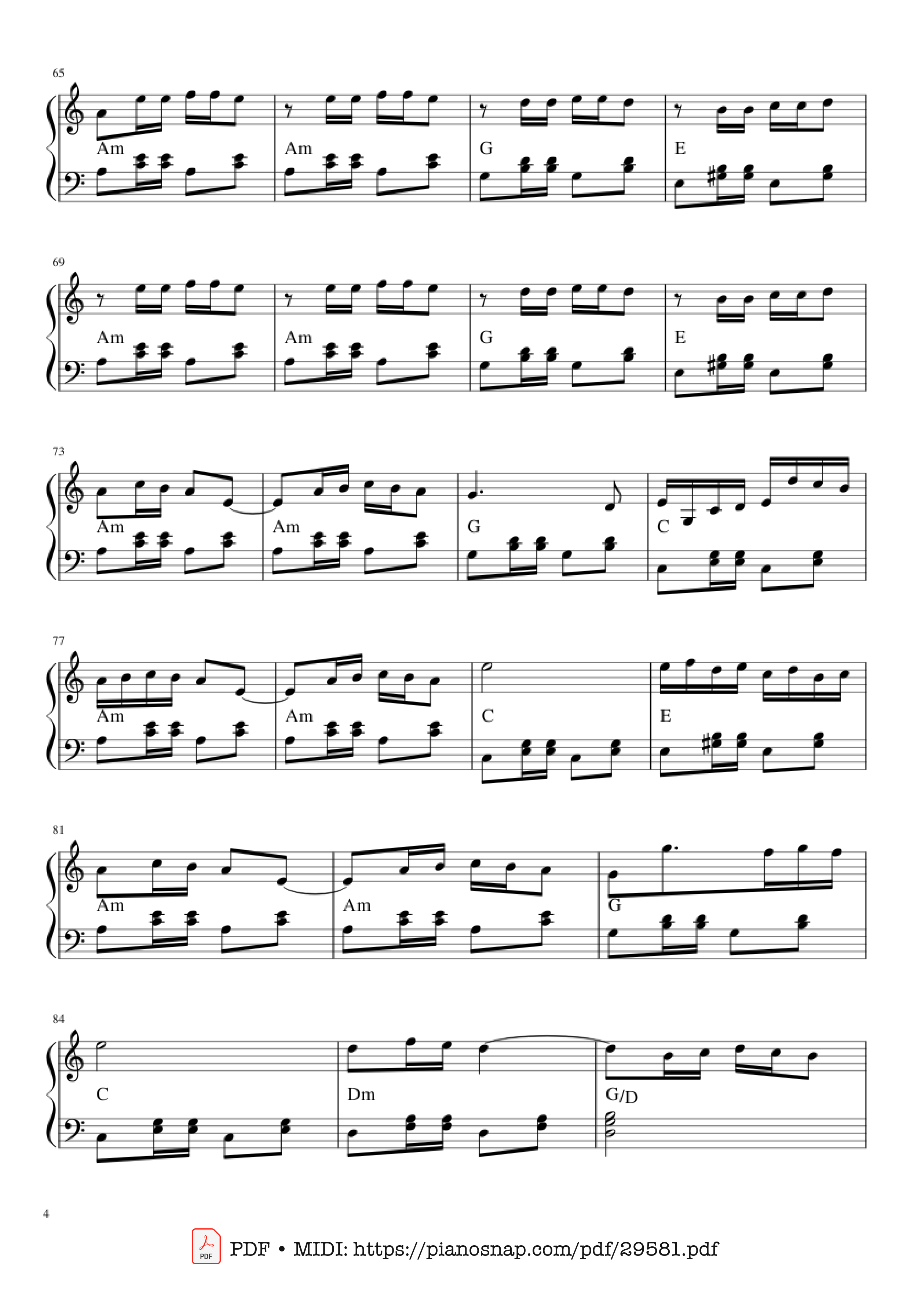 Page 4 of Sheet music PDF Xổ số Thủ Đô Piano - Marek & Wacek