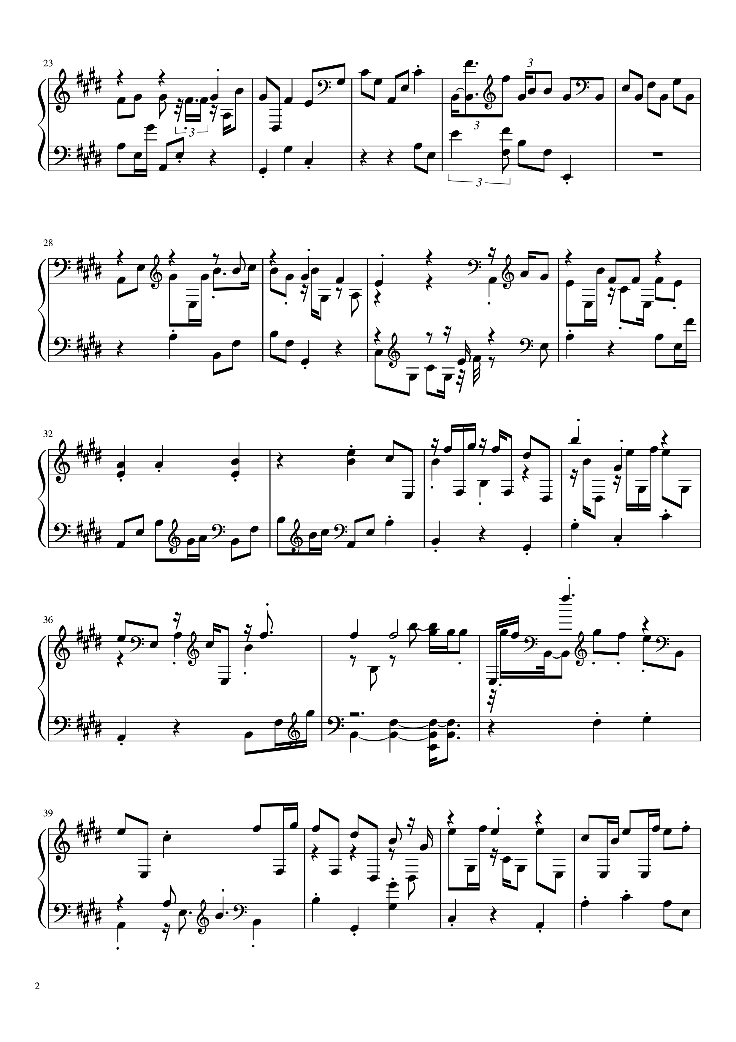 Page 2 of Sheet music PDF Ấn nút nhớ... thả giấc mơ Piano - Ca sĩ, sáng tác: Sơn Tùng M-PT