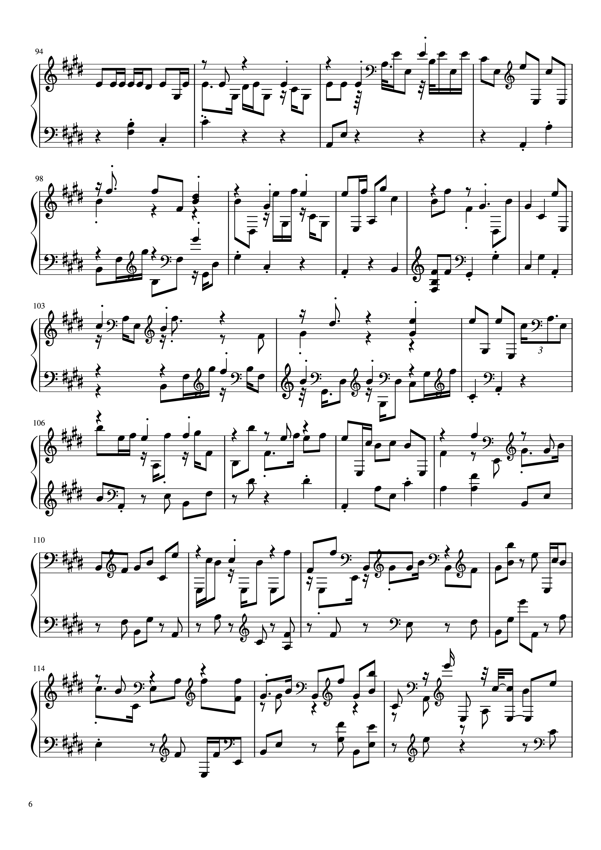 Page 6 of Sheet music PDF Ấn nút nhớ... thả giấc mơ Piano - Ca sĩ, sáng tác: Sơn Tùng M-PT