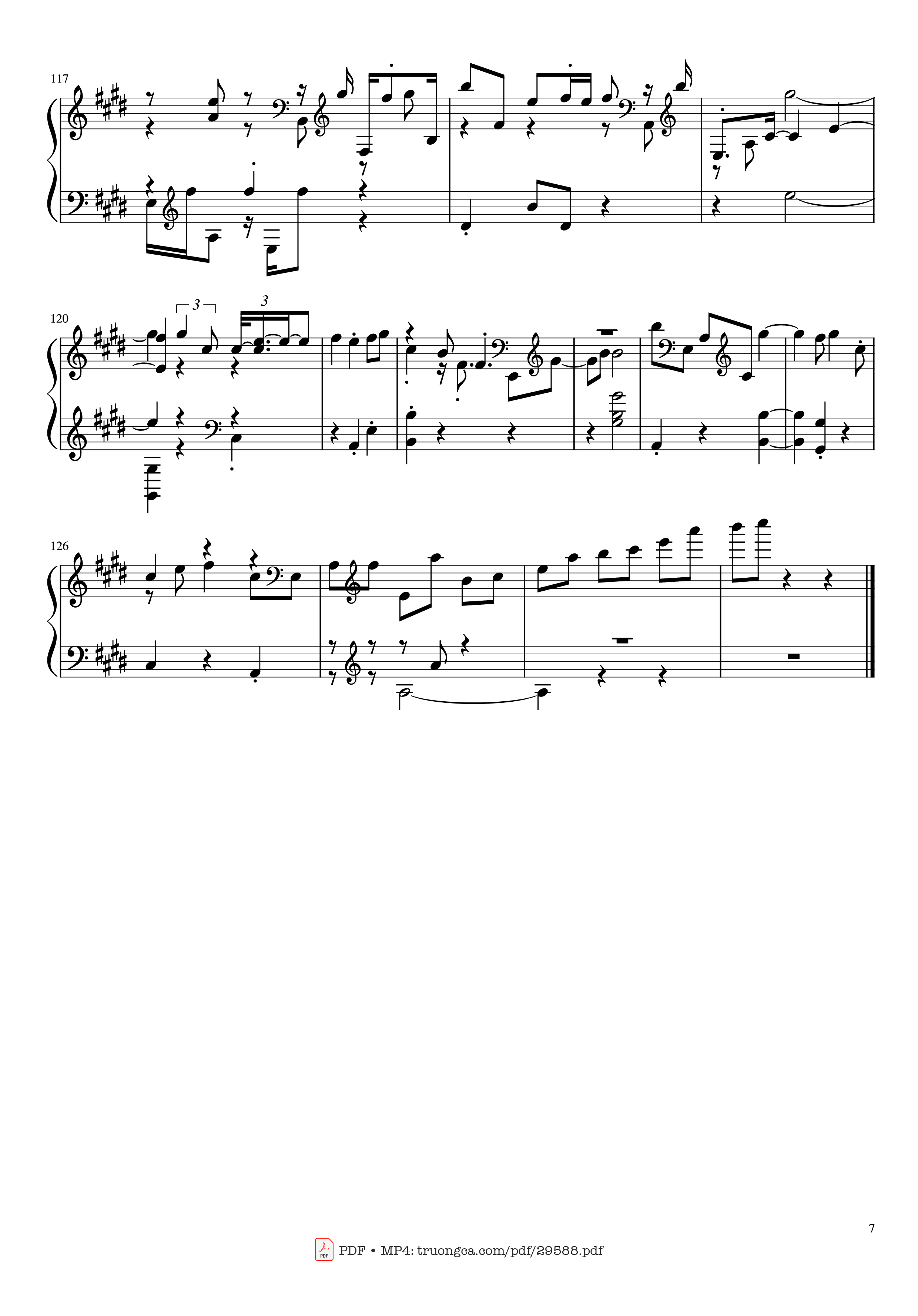 Page 7 of Sheet music PDF Ấn nút nhớ... thả giấc mơ Piano - Ca sĩ, sáng tác: Sơn Tùng M-PT