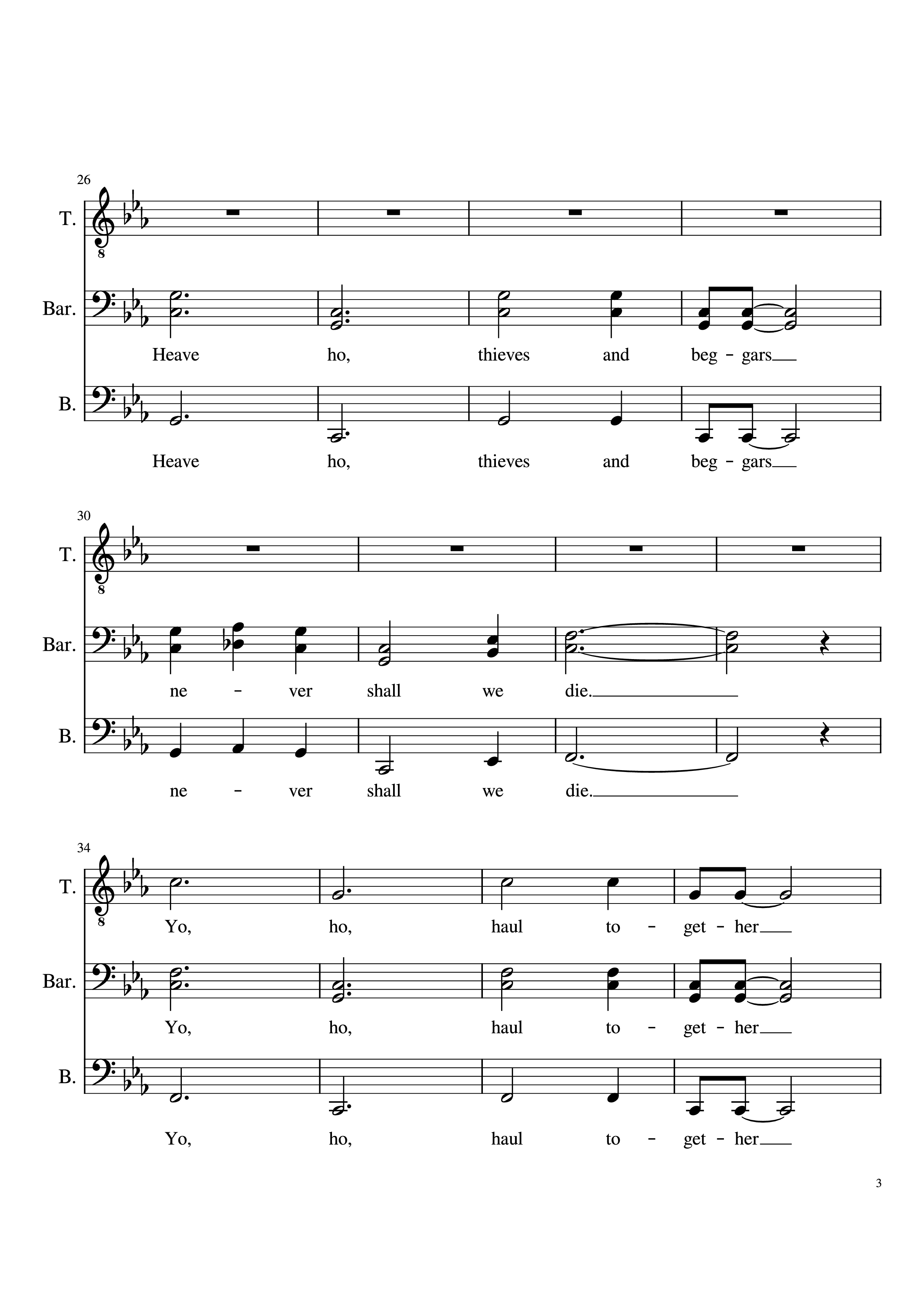 Page 3 of Sheet music PDF Hoist the Colours - Colm R. McGuinness
