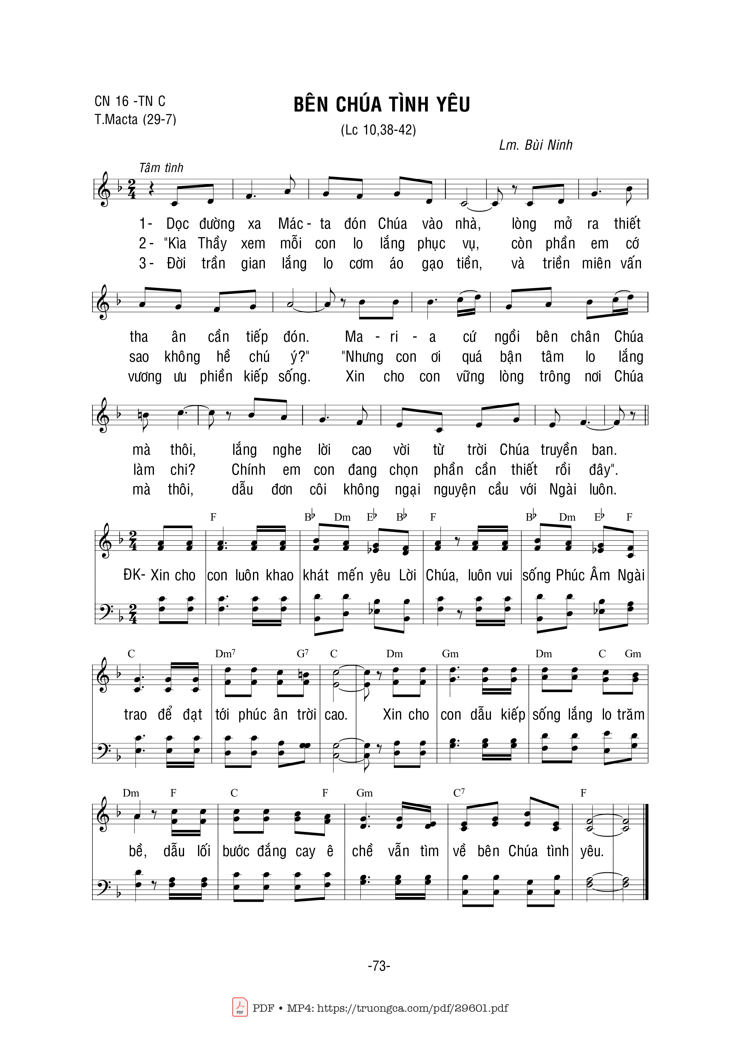 Sheet PDF of Bên Chúa Tình Yêu