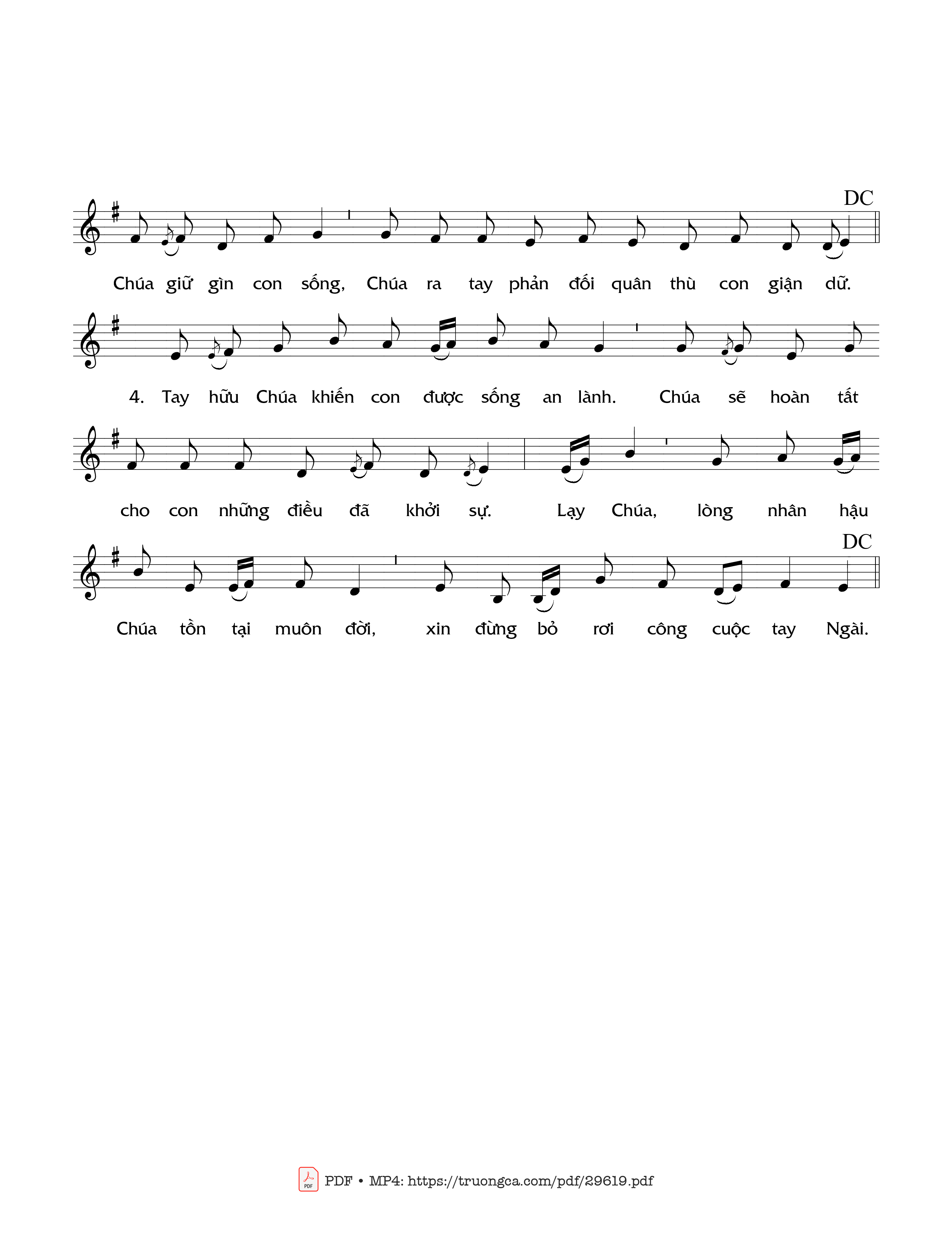 Page 2 of Sheet music PDF Thánh Vịnh 137 (Chúa Nhật 17C) - Đỗ Vy Hạ