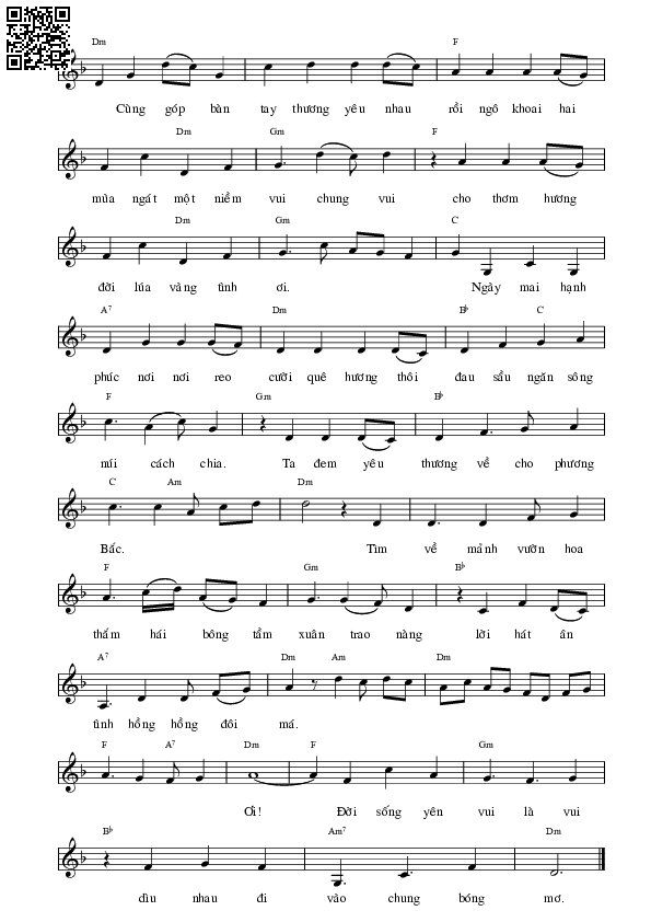Page 6 of Sheet music PDF Khúc hát ân tình - Xuân Tiên