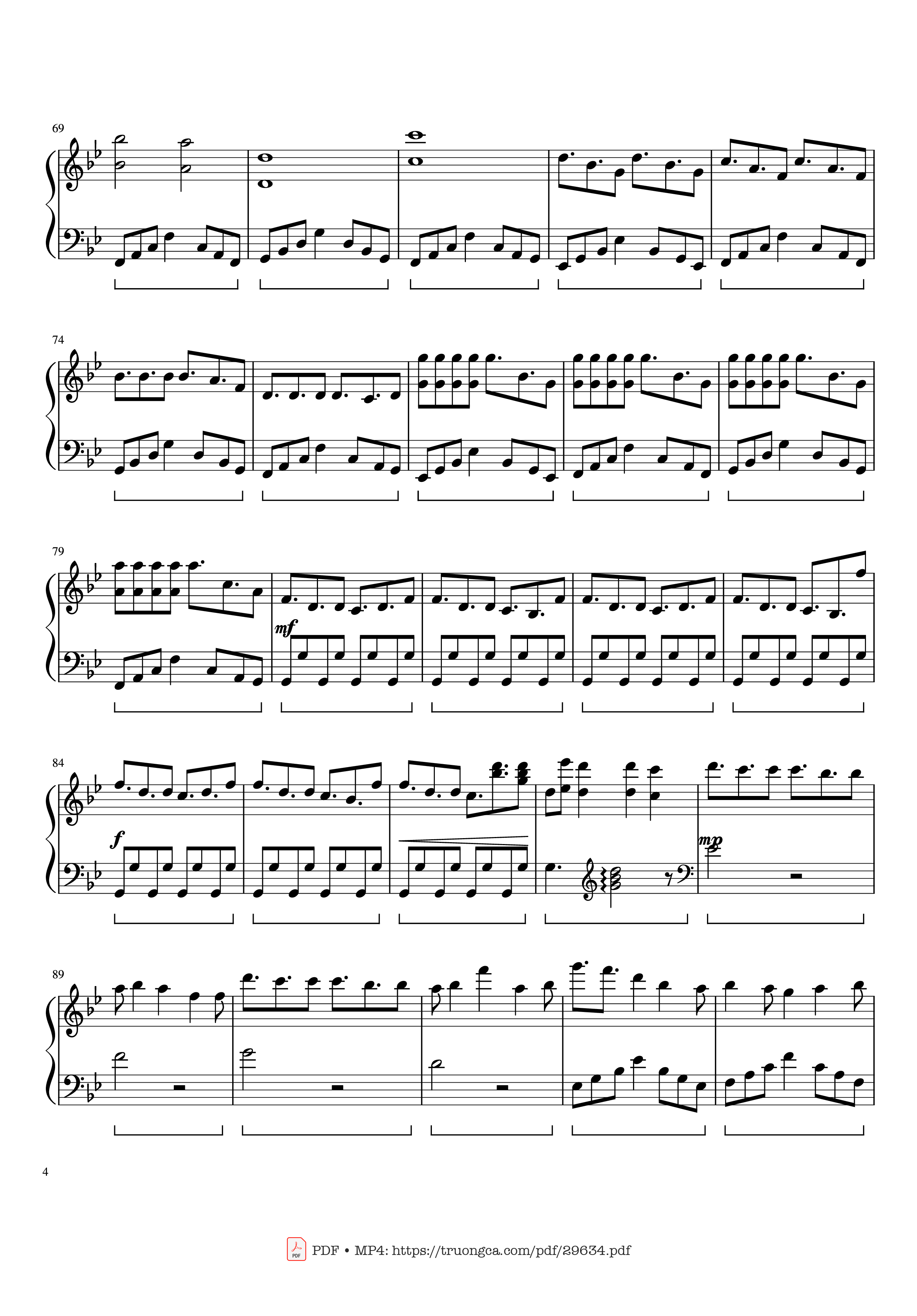 Page 4 of Sheet music PDF Piano Unravel Piano - Composed by TK Arranged by Roger Nguyen Edited by Max Tan