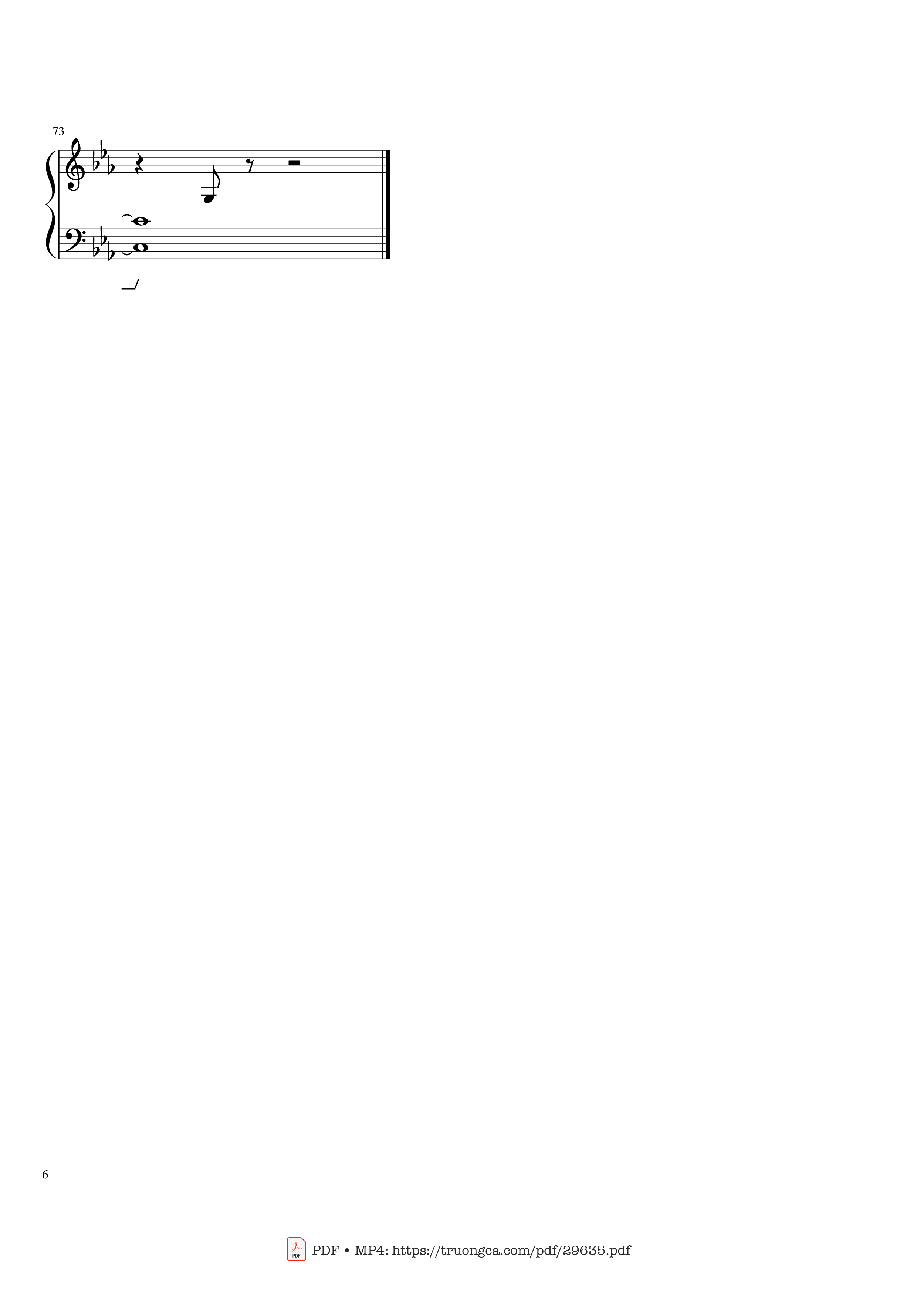 Page 6 of Sheet music PDF Piano Leaving Hope Piano - IzzTen