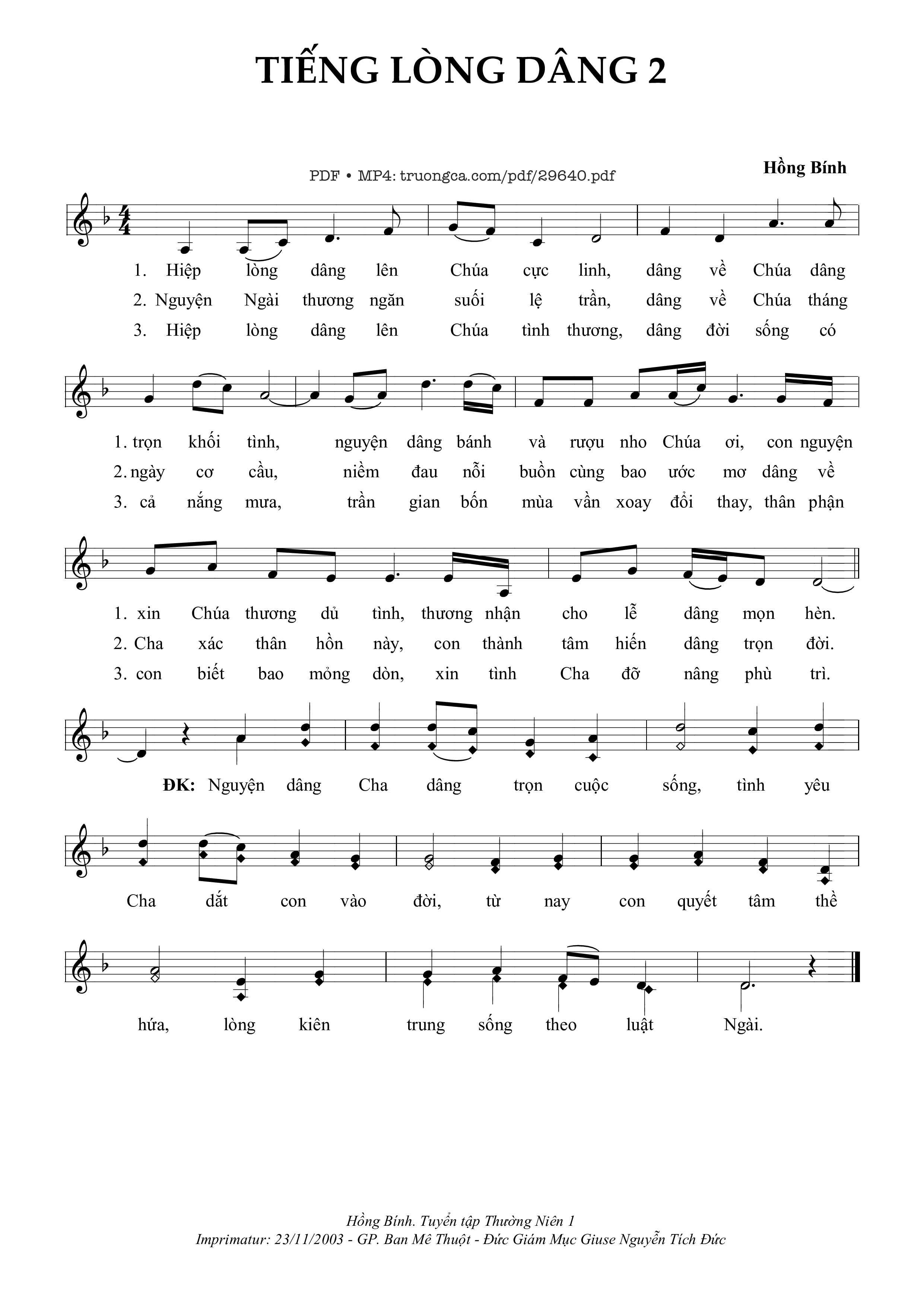 Tiếng Lòng Dâng 2