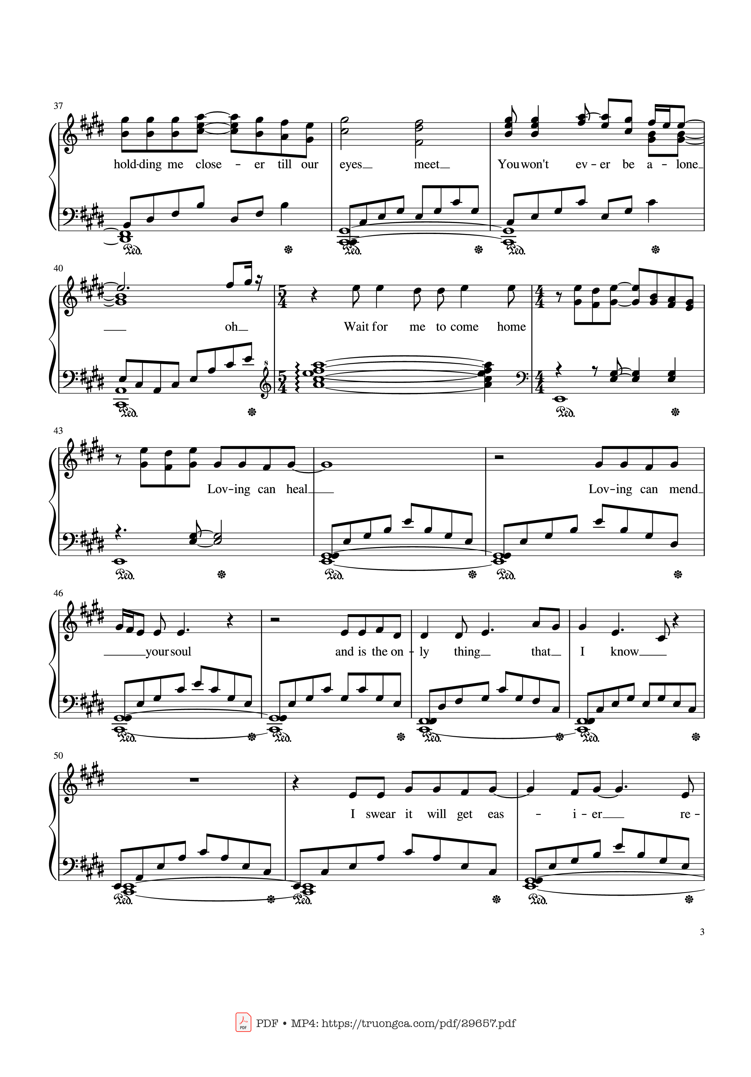 Page 3 of Sheet music PDF Photograph Ed Sheeran Piano Solo - Ed Sheeran