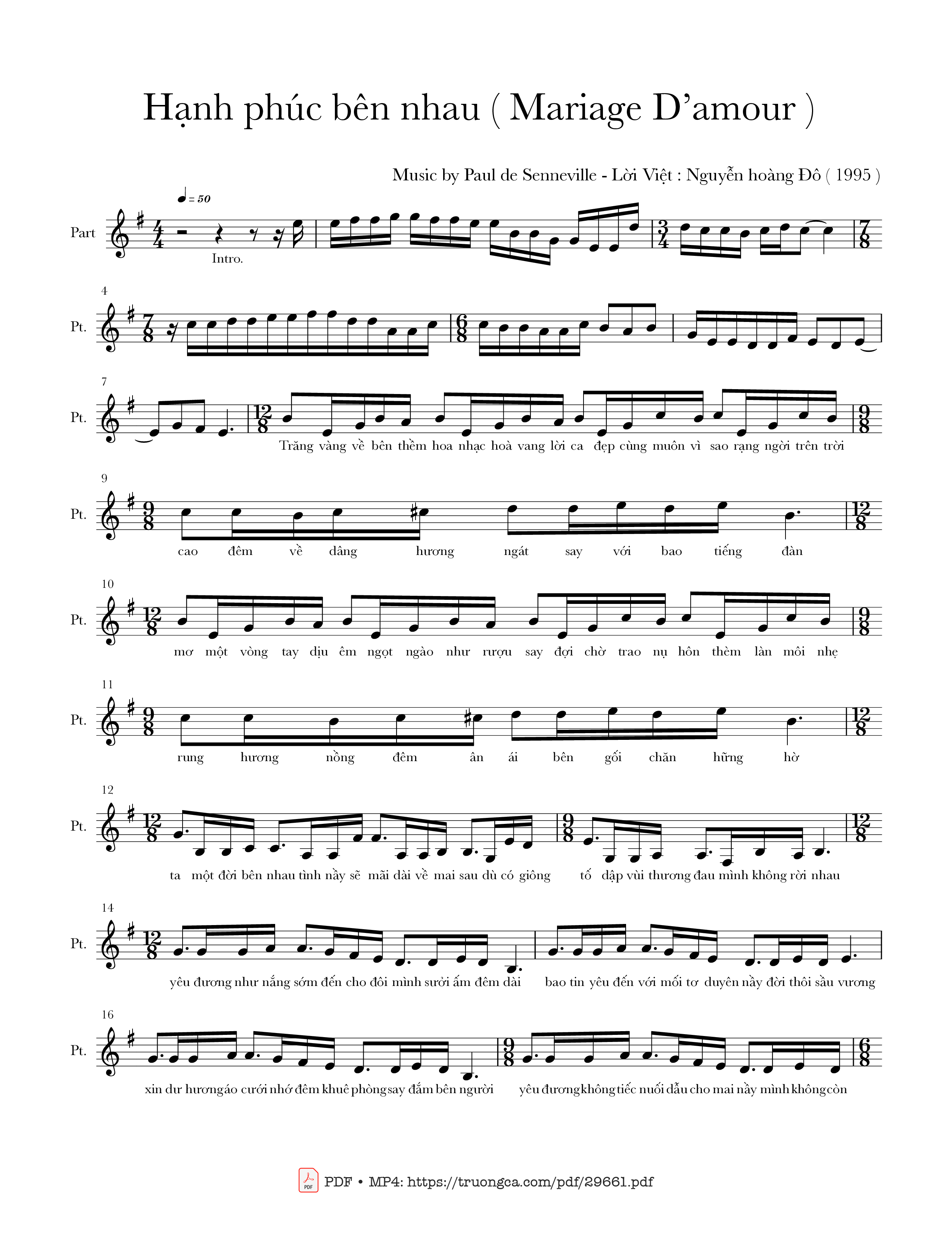 Hạnh phúc bên nhau (Mariage d'amour)