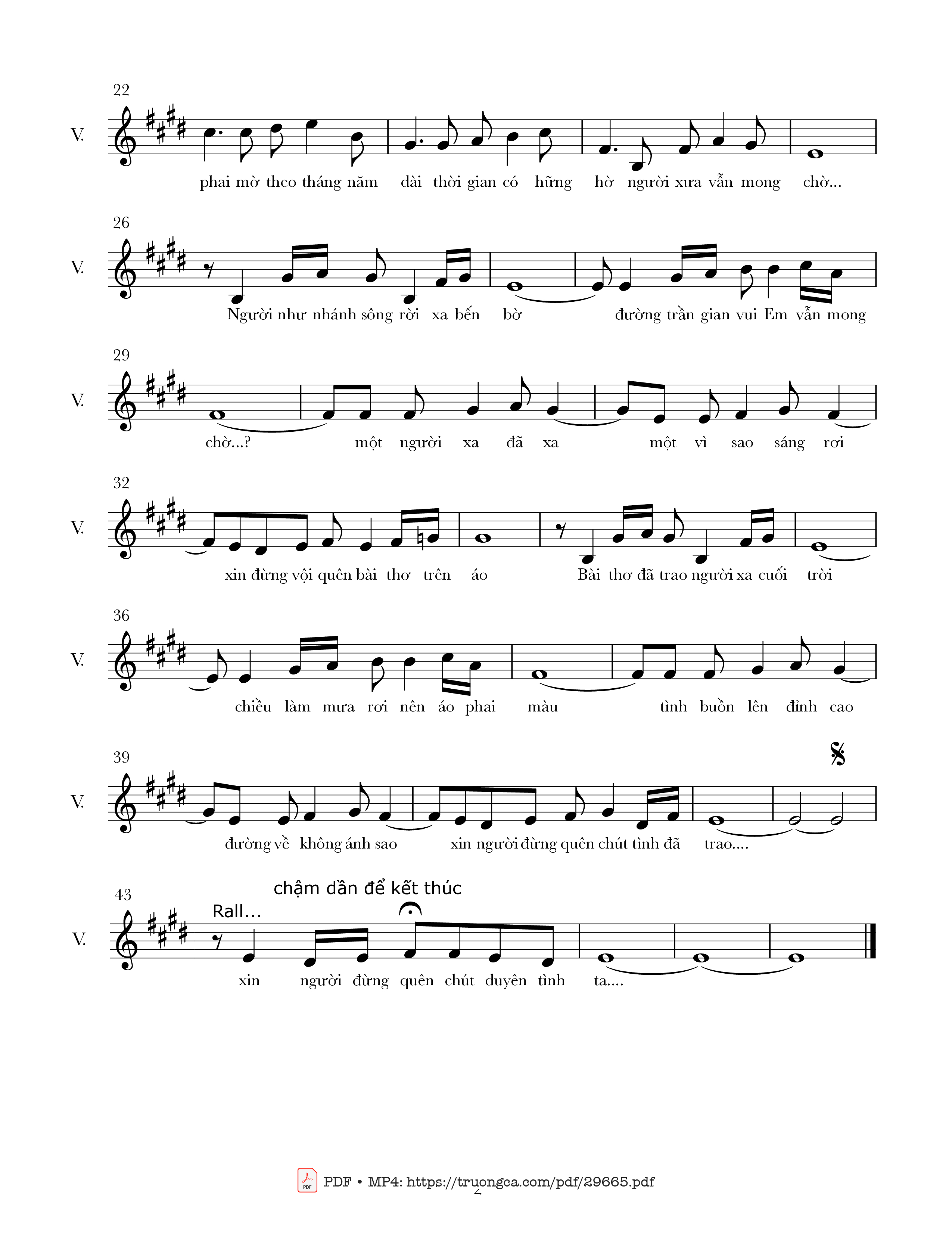Page 2 of Sheet music PDF Vẫn mãi chờ nhau - Nguyễn Hoàng Đô