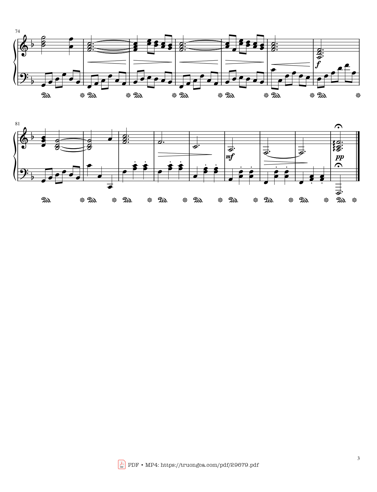 Page 3 of Sheet music PDF Piano Moon River Piano - Henry Mancini