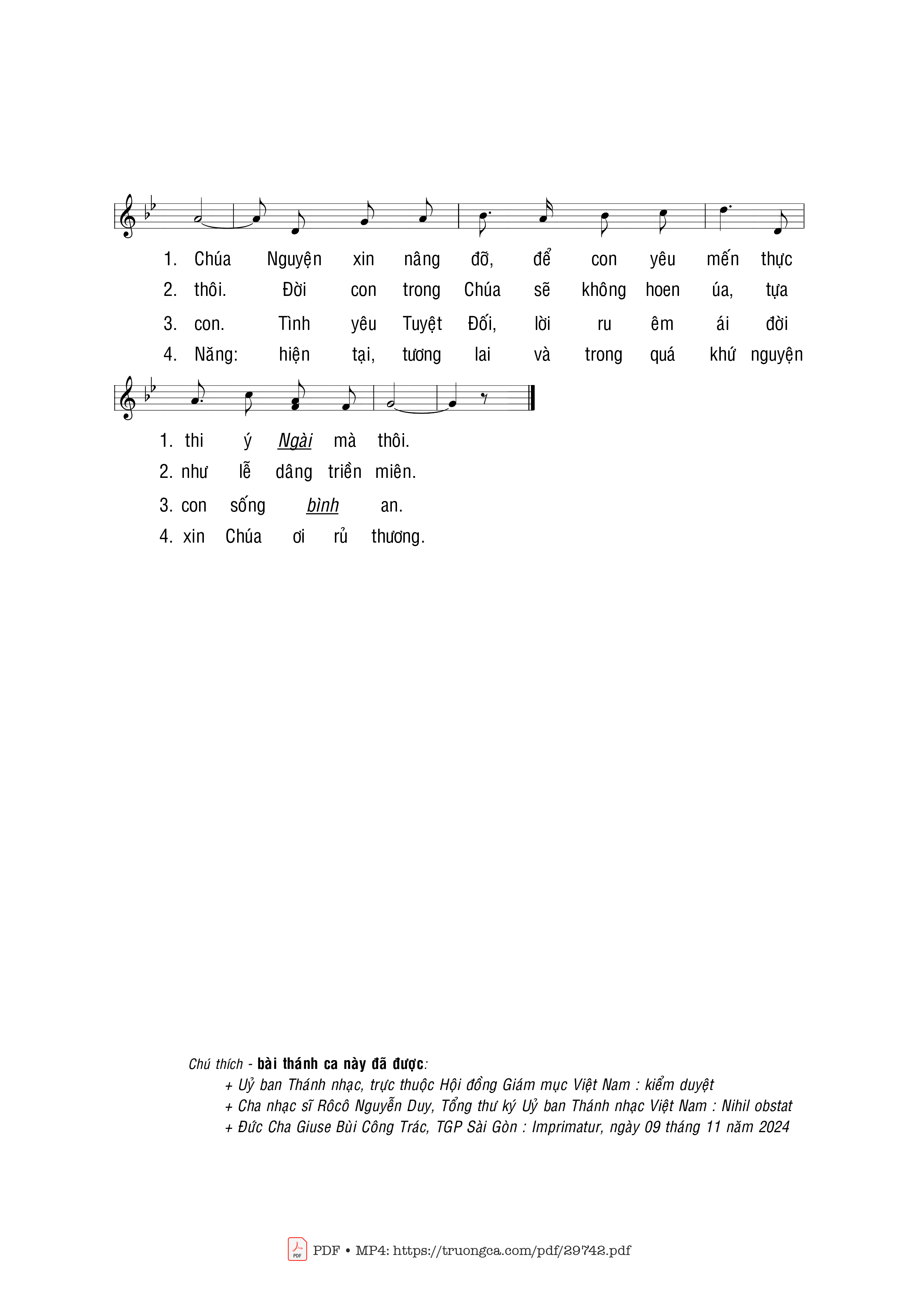Page 2 of Sheet music PDF Con sẽ tiến dâng - Trọng Khẩn