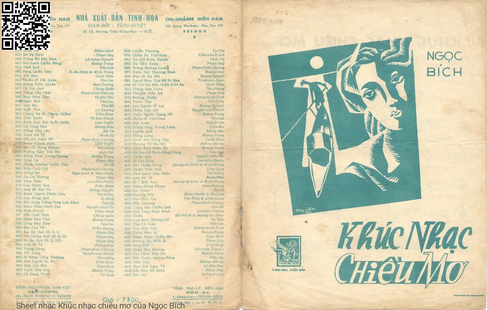 Sheet PDF of Khúc nhạc chiều mơ