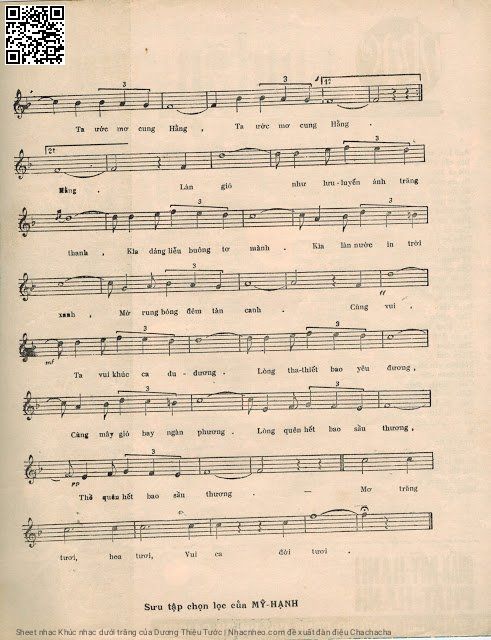 Page 3 of Sheet music PDF Khúc nhạc dưới trăng - Dương Thiệu Tước
