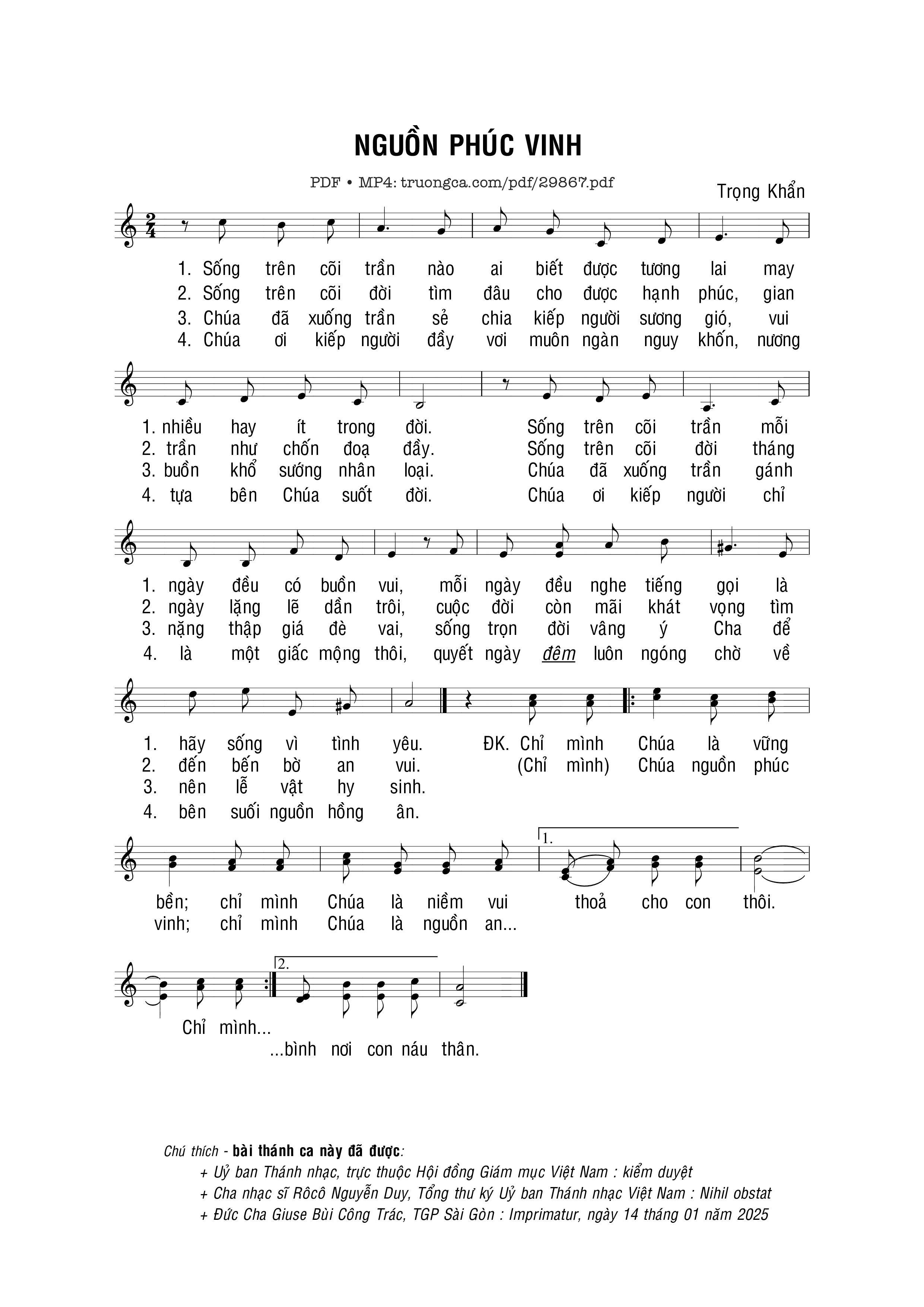 Sheet PDF of Nguồn phúc vinh