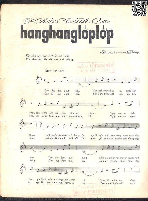 Page 2 of Sheet music PDF Khúc tình ca hàng hàng lớp lớp - Nguyễn Văn Đông