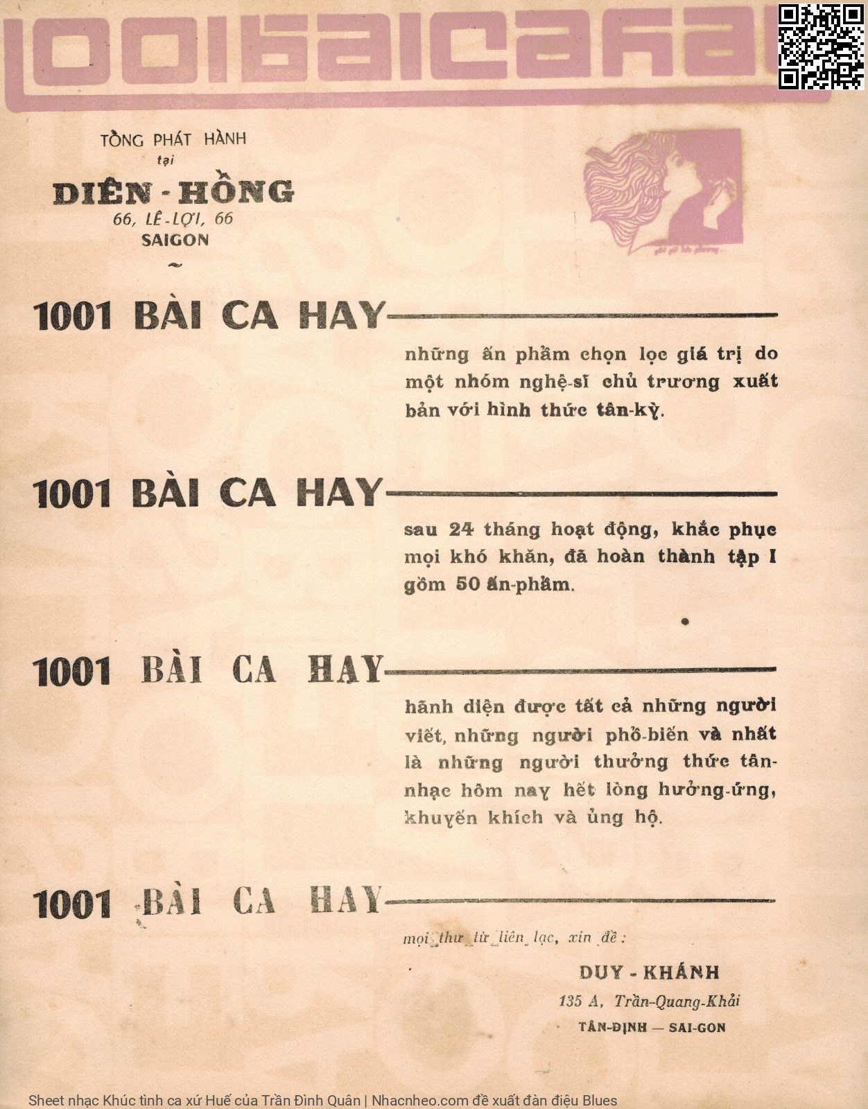 Page 4 of Sheet music PDF Khúc tình ca xứ Huế - Trần Đình Quân