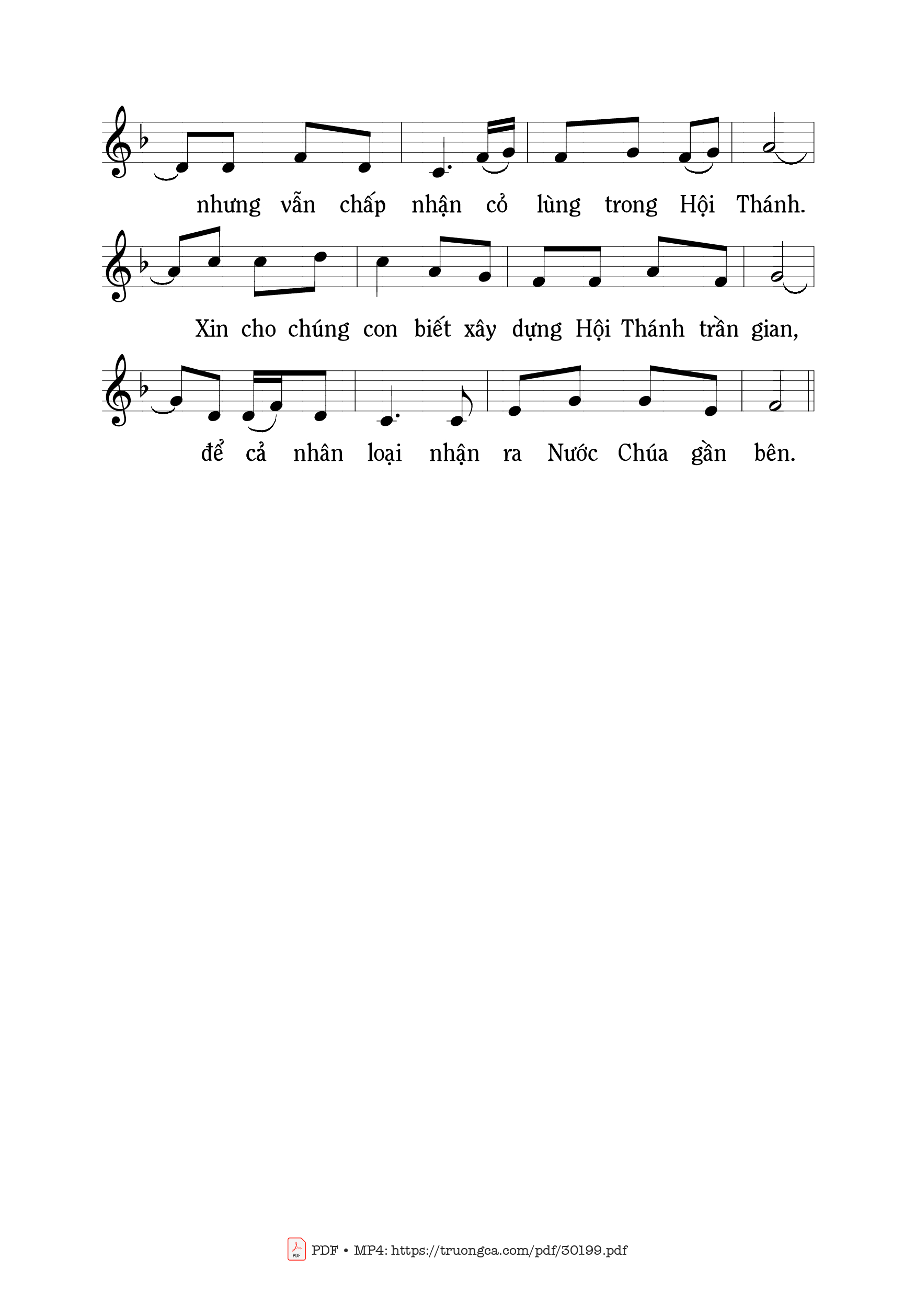 Page 2 of Sheet music PDF Hội Thánh Chúa - Mi Trầm