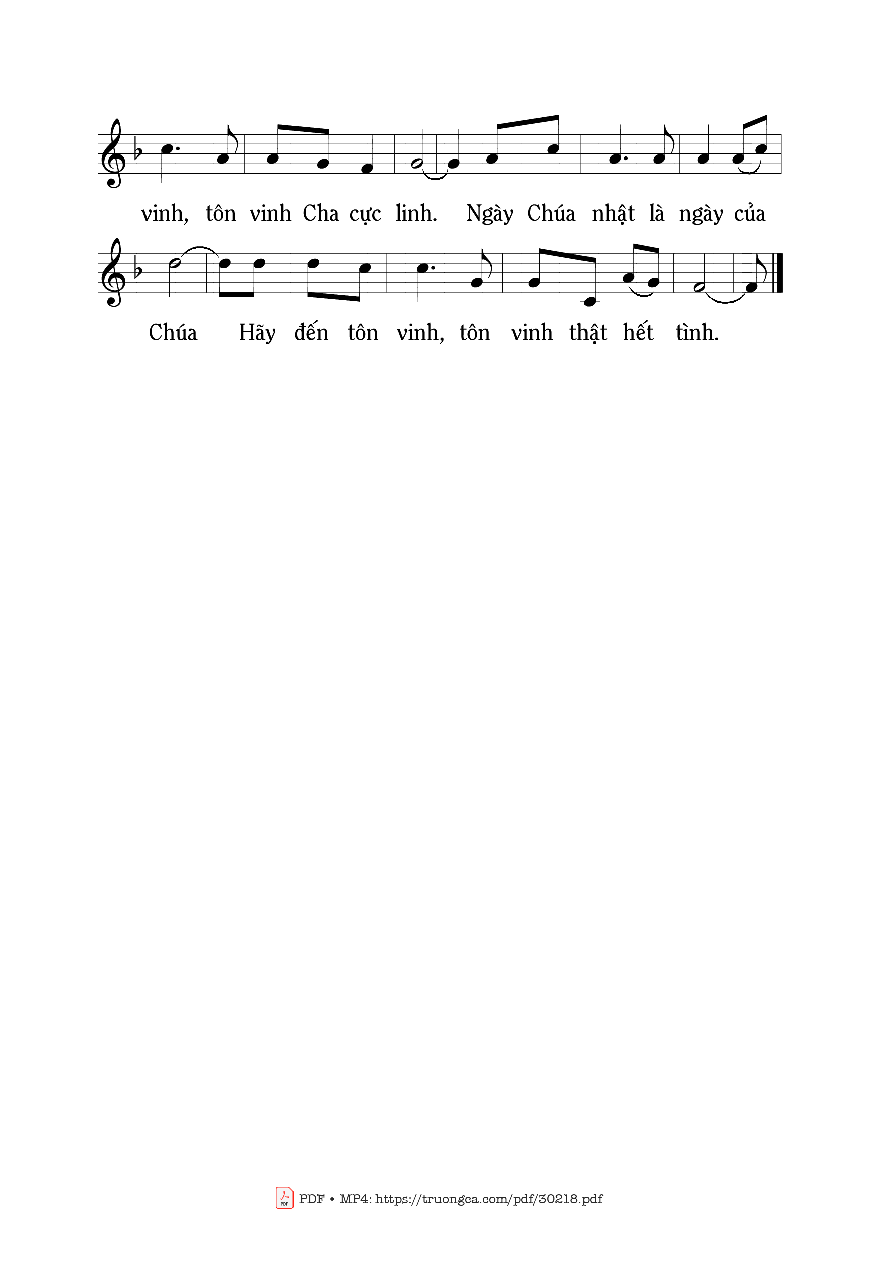 Page 2 of Sheet music PDF Ngày Chúa Nhật - Mi Trầm
