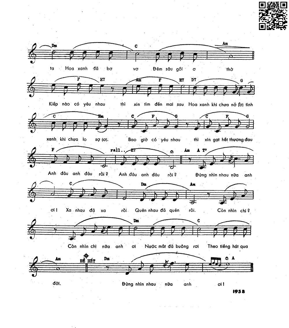 Page 2 of Sheet music PDF Kiếp nào có yêu nhau - Phạm Duy
