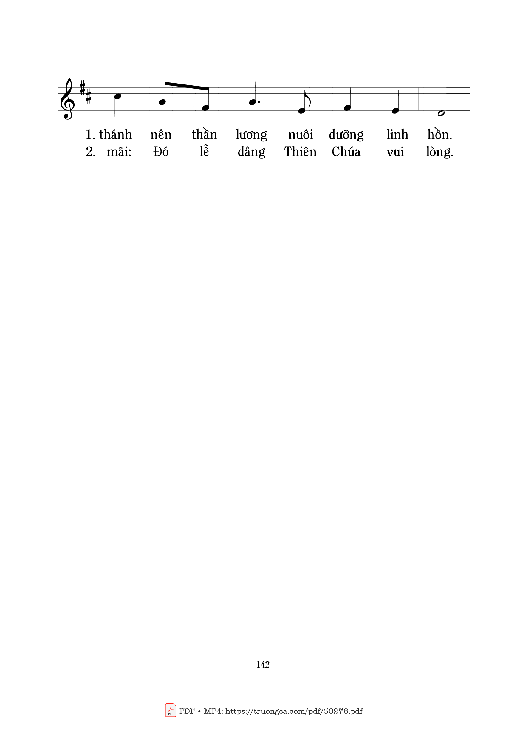 Page 2 of Sheet music PDF Nầy là tấm bánh - Mi Trầm