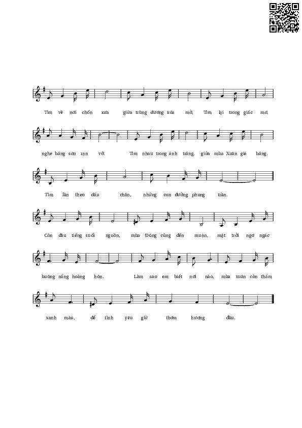 Page 2 of Sheet music PDF Bài tình ca 21 - Lê Vân Tú
