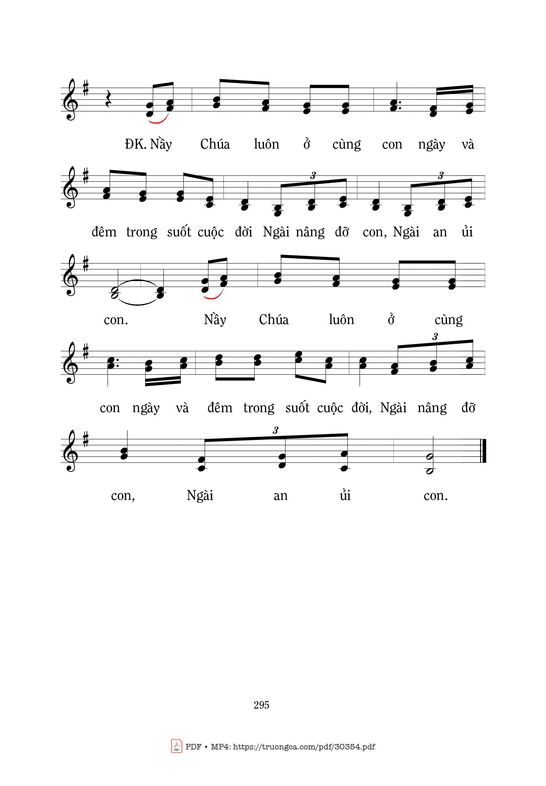 Page 2 of Sheet music PDF Chúa không bao giờ - Mi Trầm
